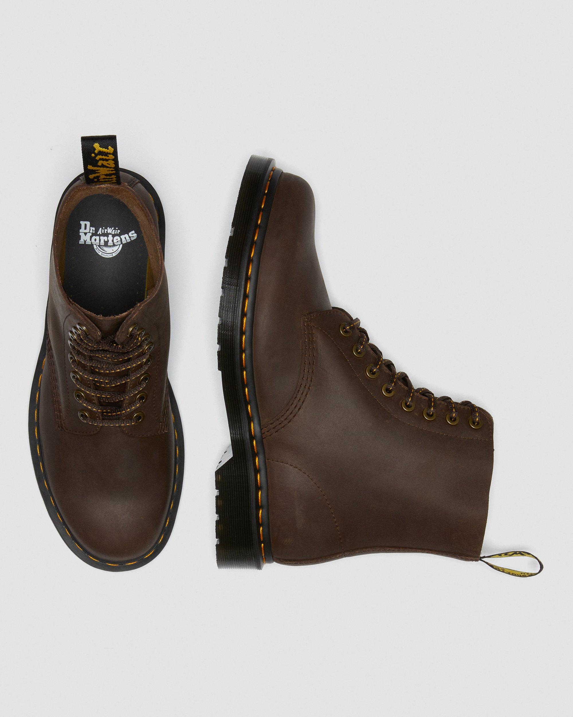 1460 pascal waxed full grain leather lace up boots