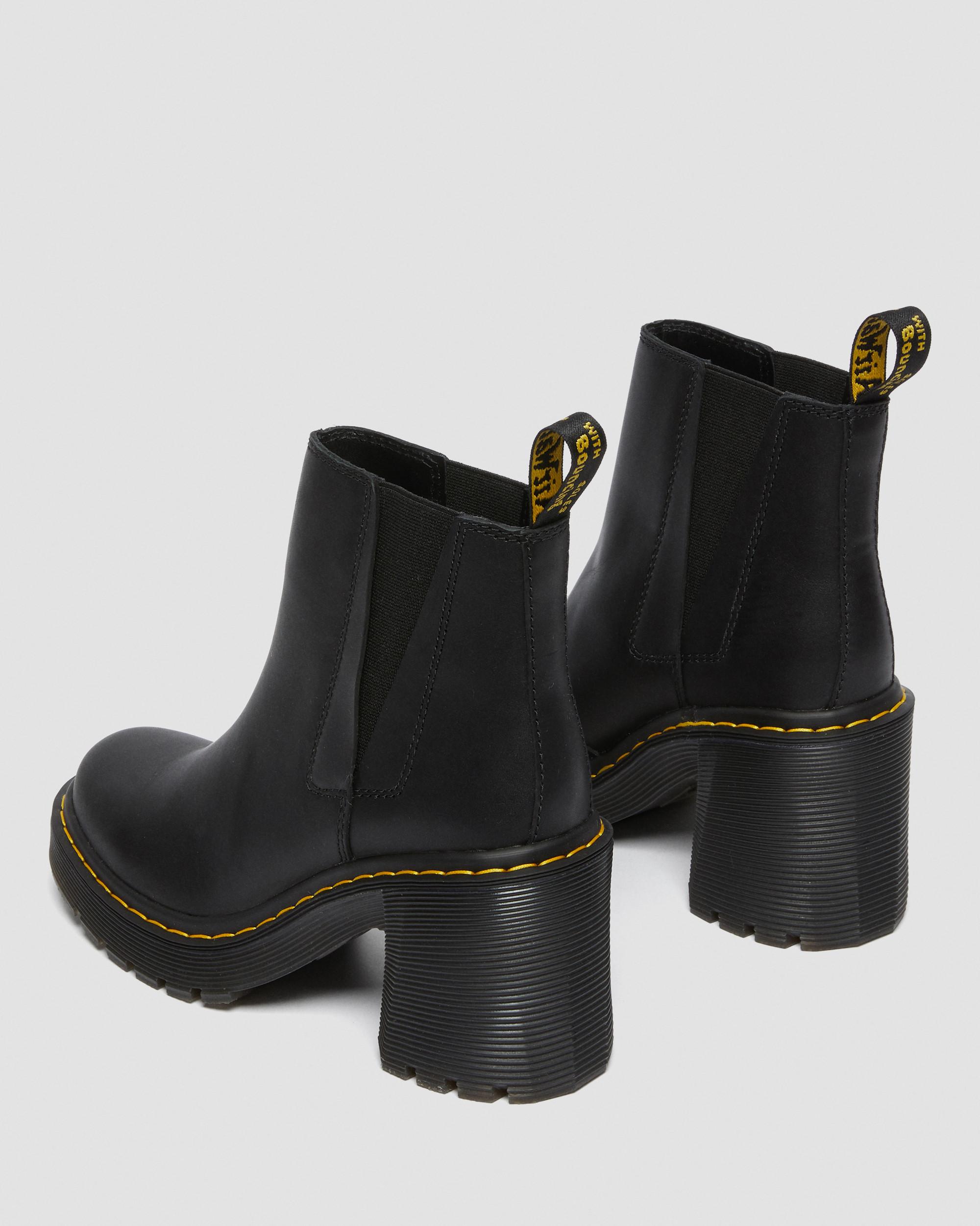dr martens flared heel