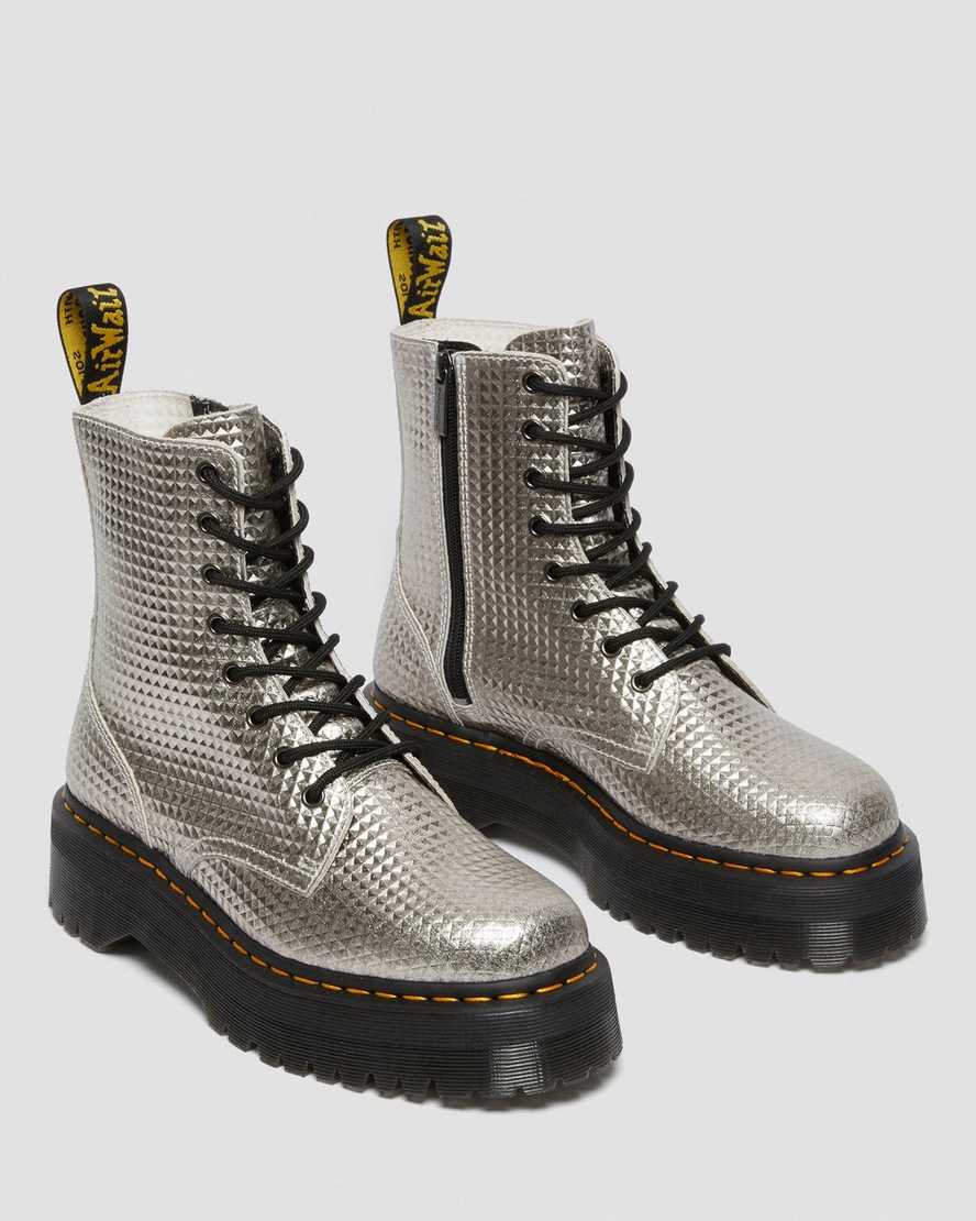 Jadon Stud Emboss Leather Platform Boots | Dr. Martens