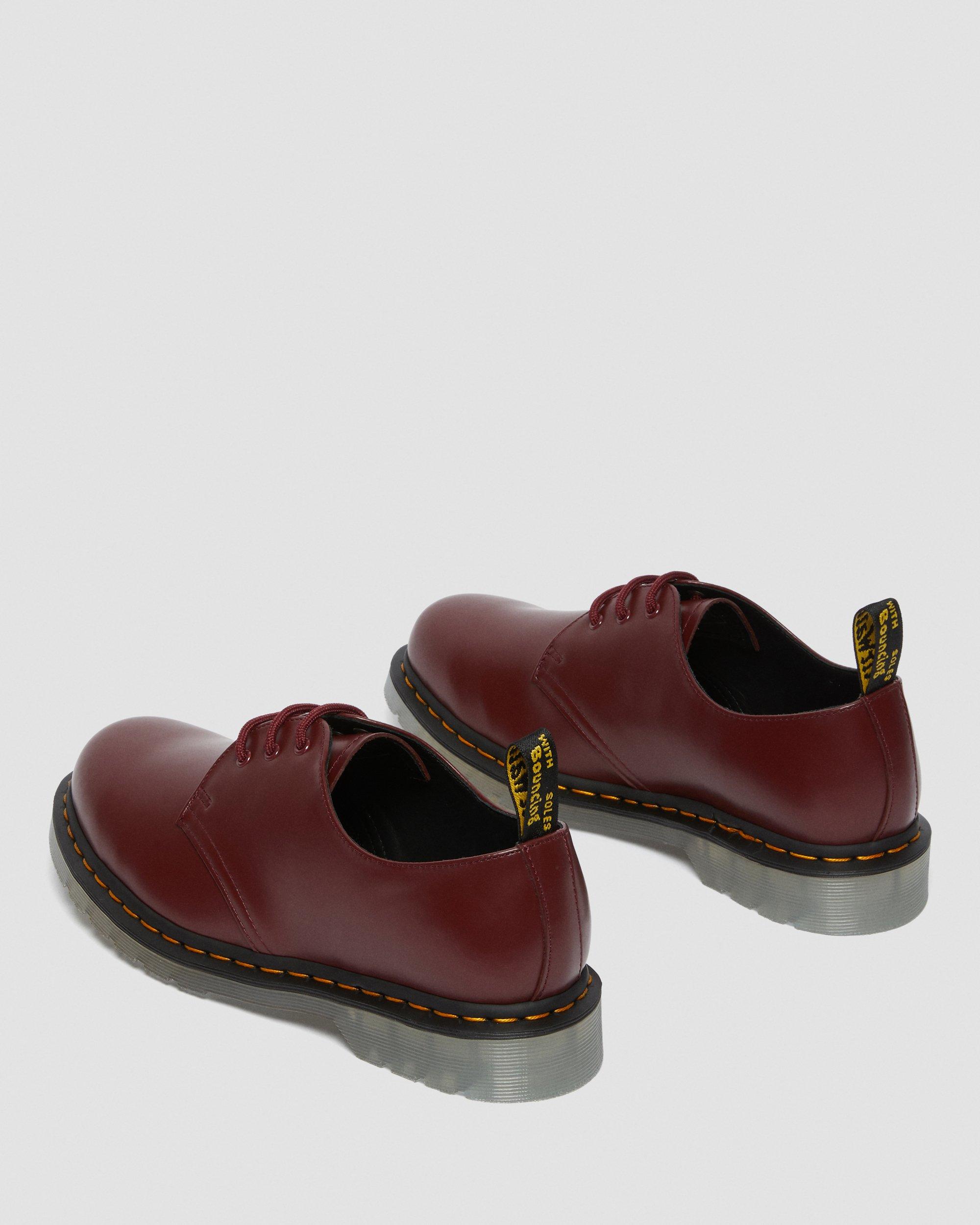 1461 zip tumbled leather oxford shoes