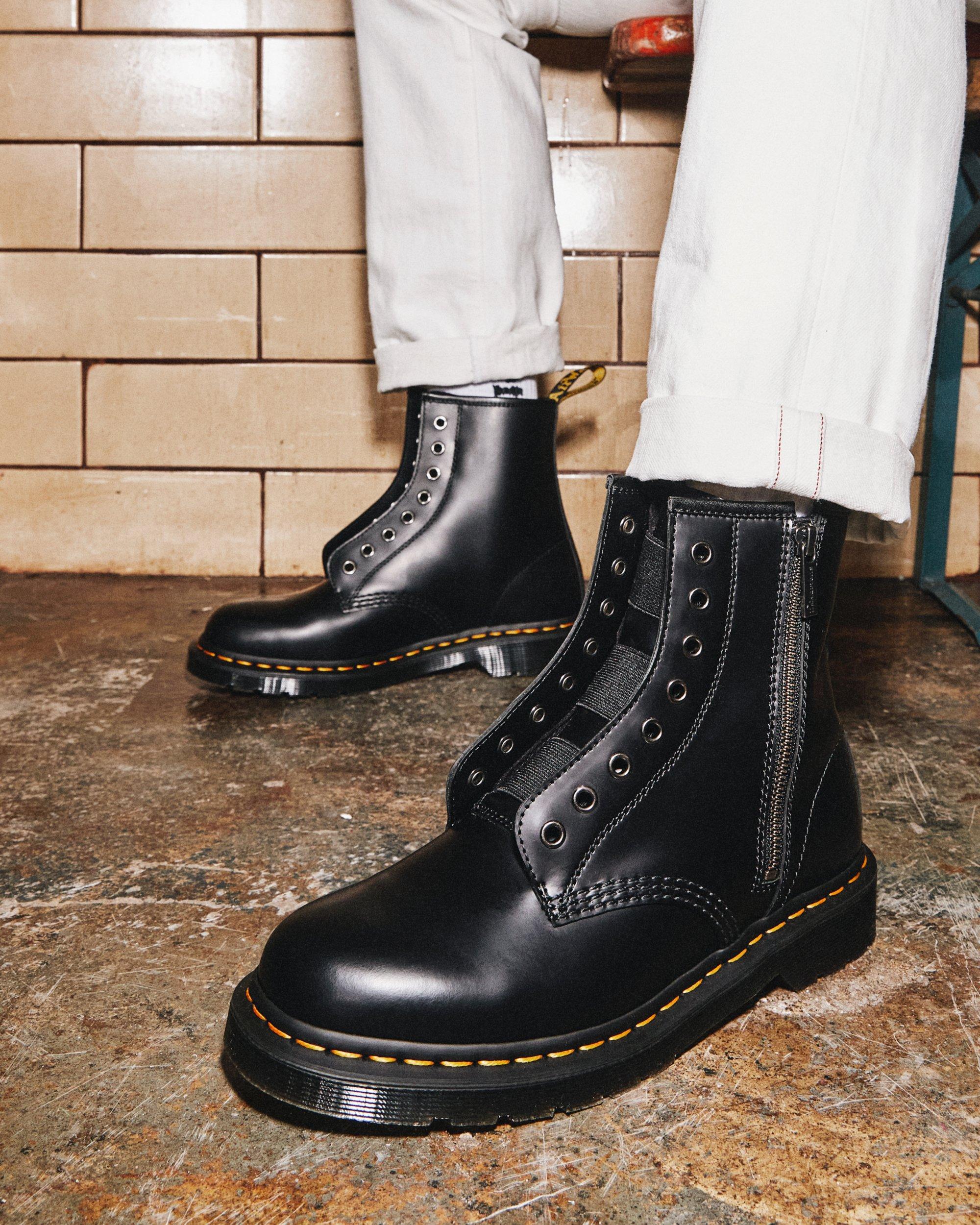 Buy > leather boots lace up > in stock