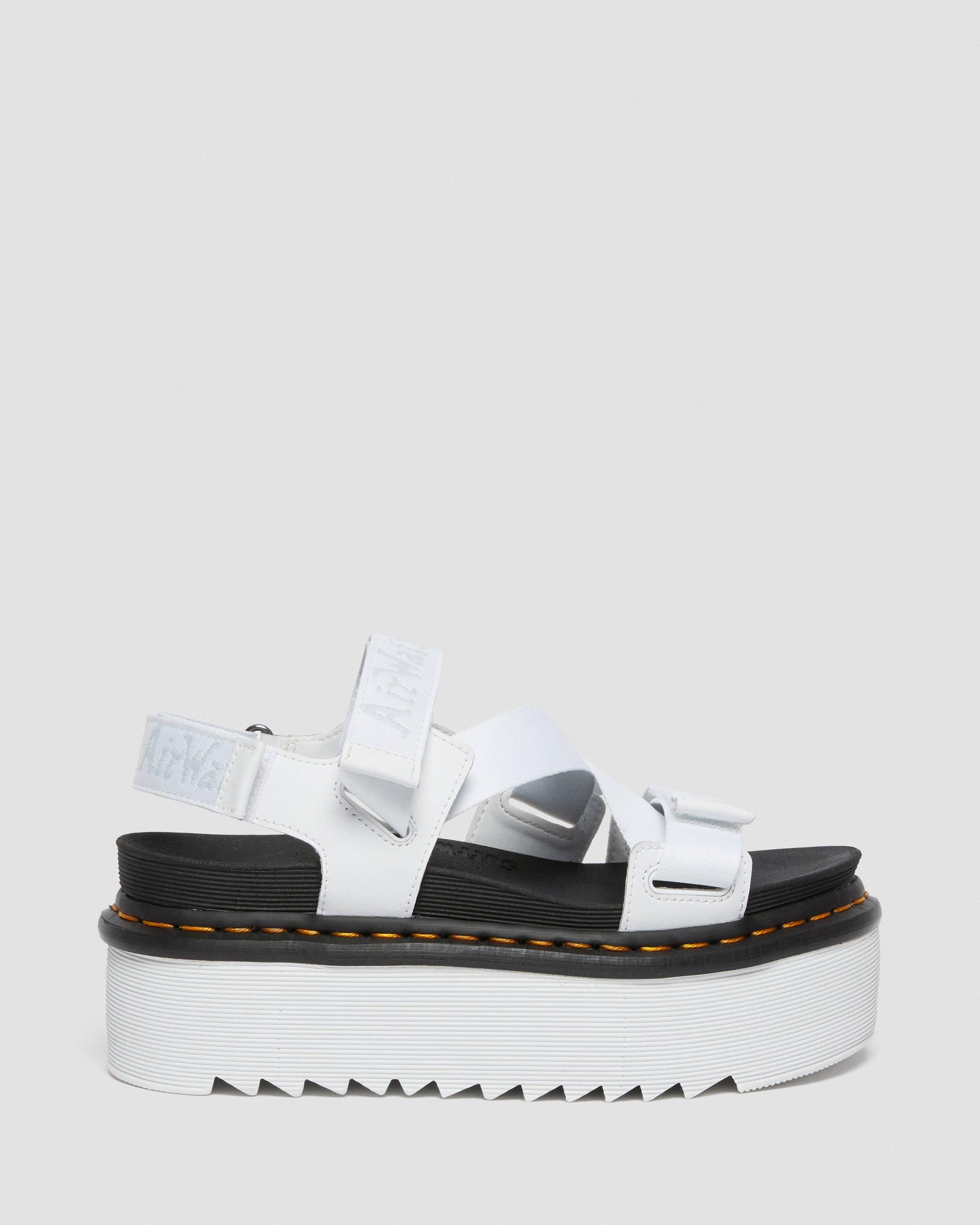 kimber logo webbing strap sandals