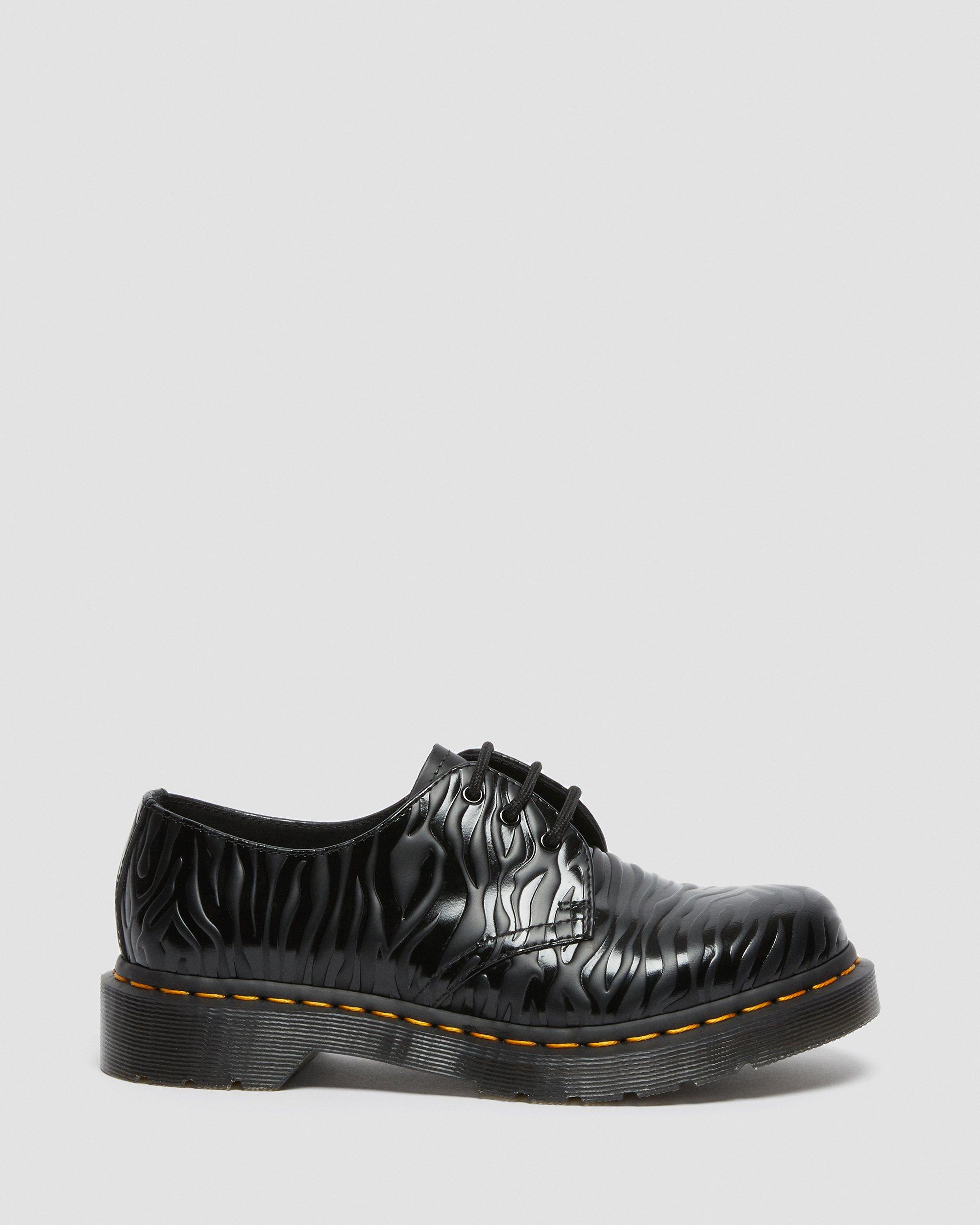 1461 zebra emboss smooth leather shoes