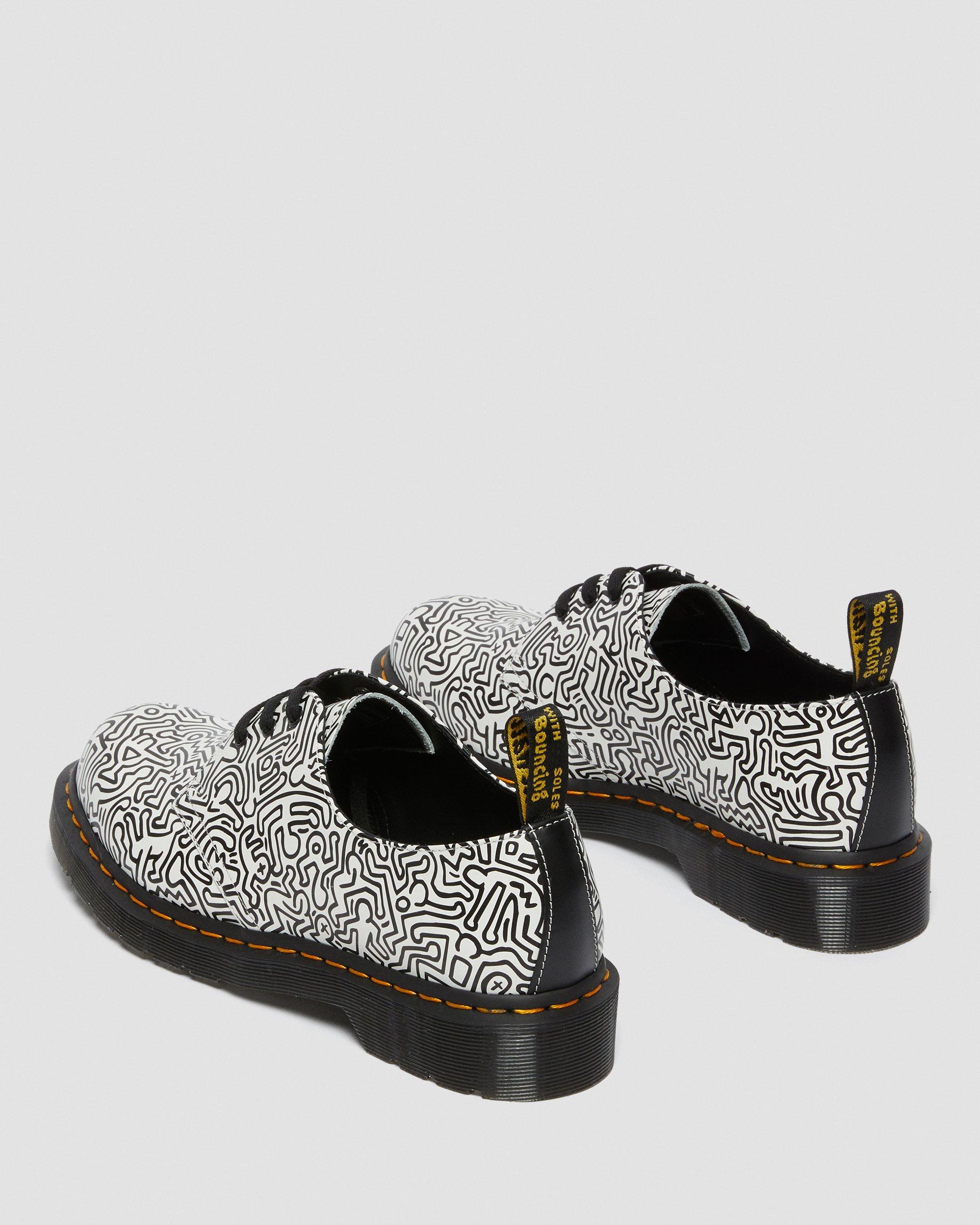 keith haring 1461 printed leather oxford shoes
