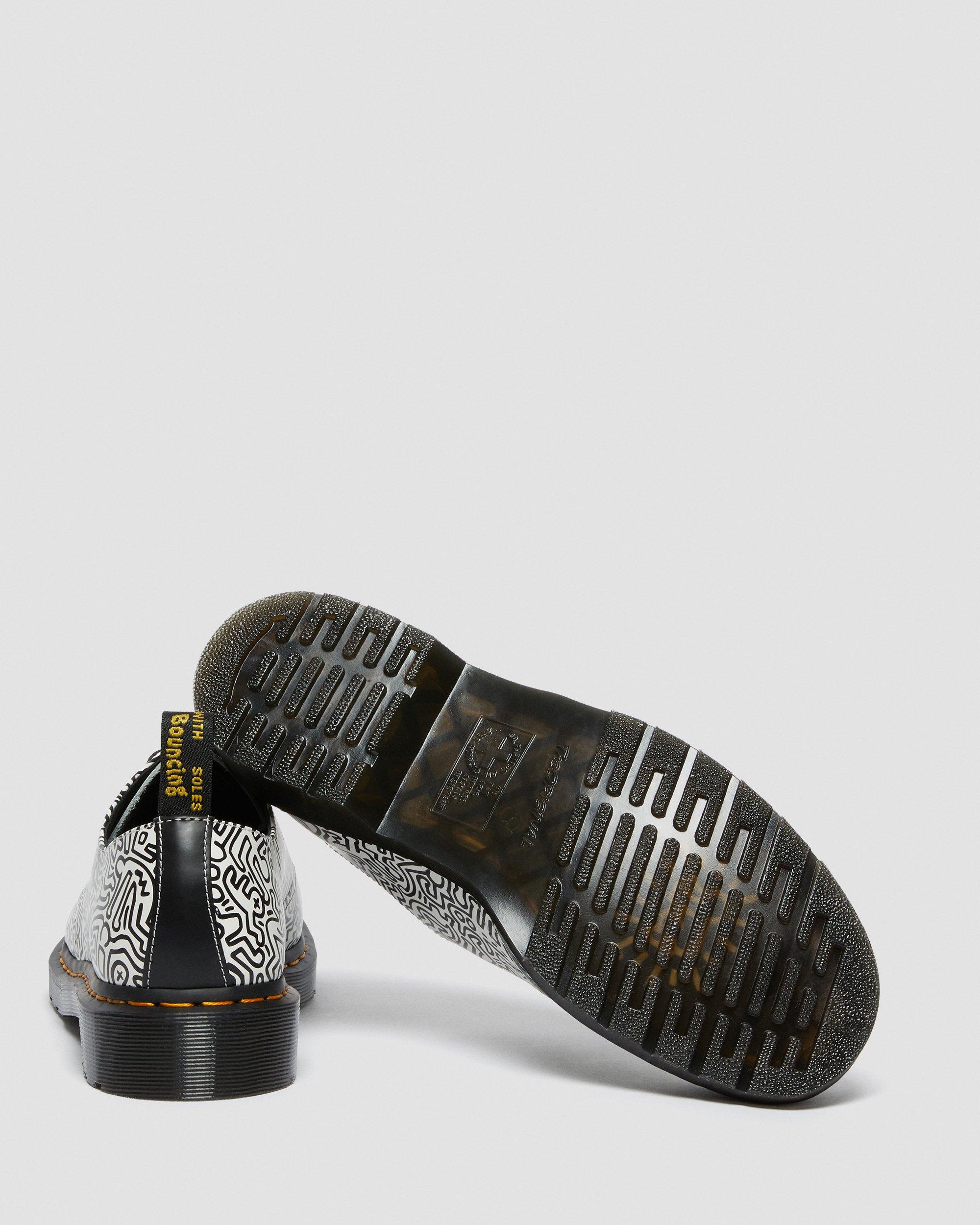 keith haring 1461 printed leather oxford shoes