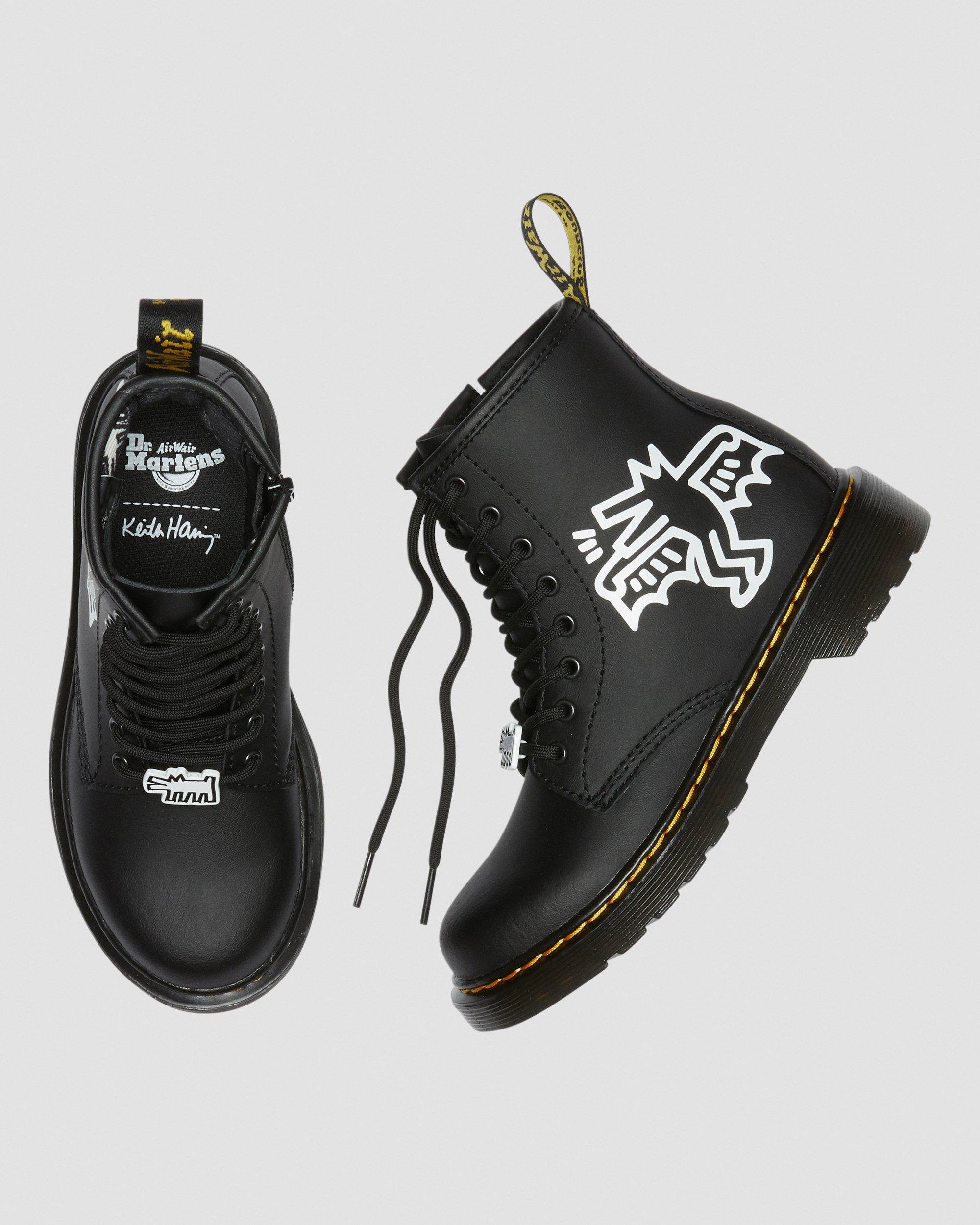 keith haring 1460 smooth leather lace up boots
