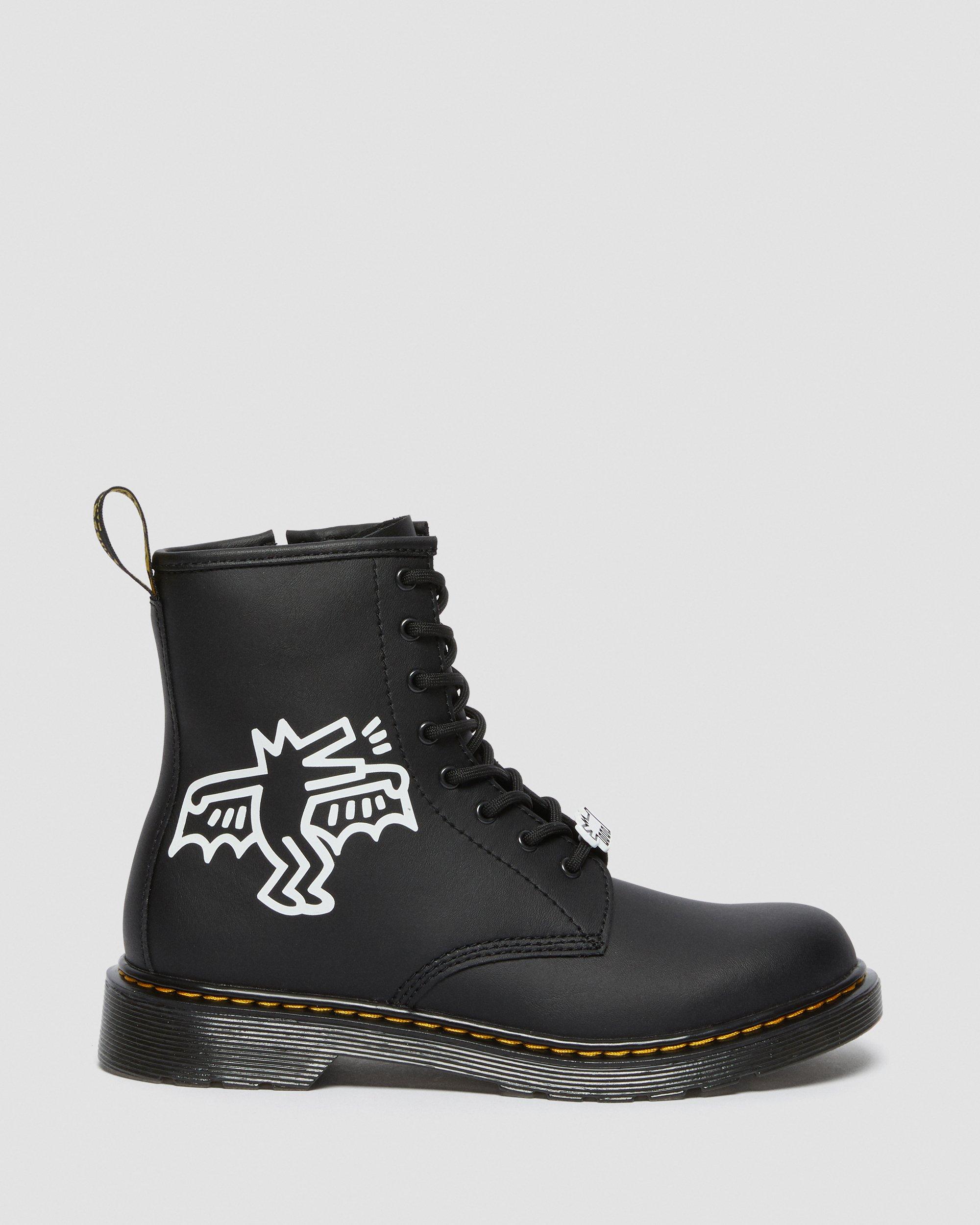keith haring 1460 smooth leather lace up boots