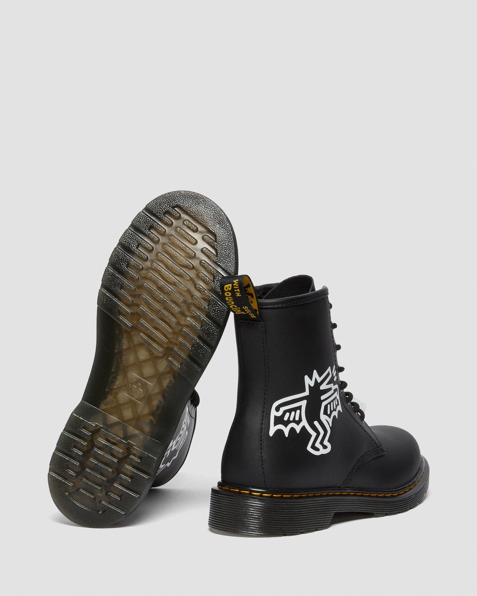 keith haring 1460 smooth leather lace up boots