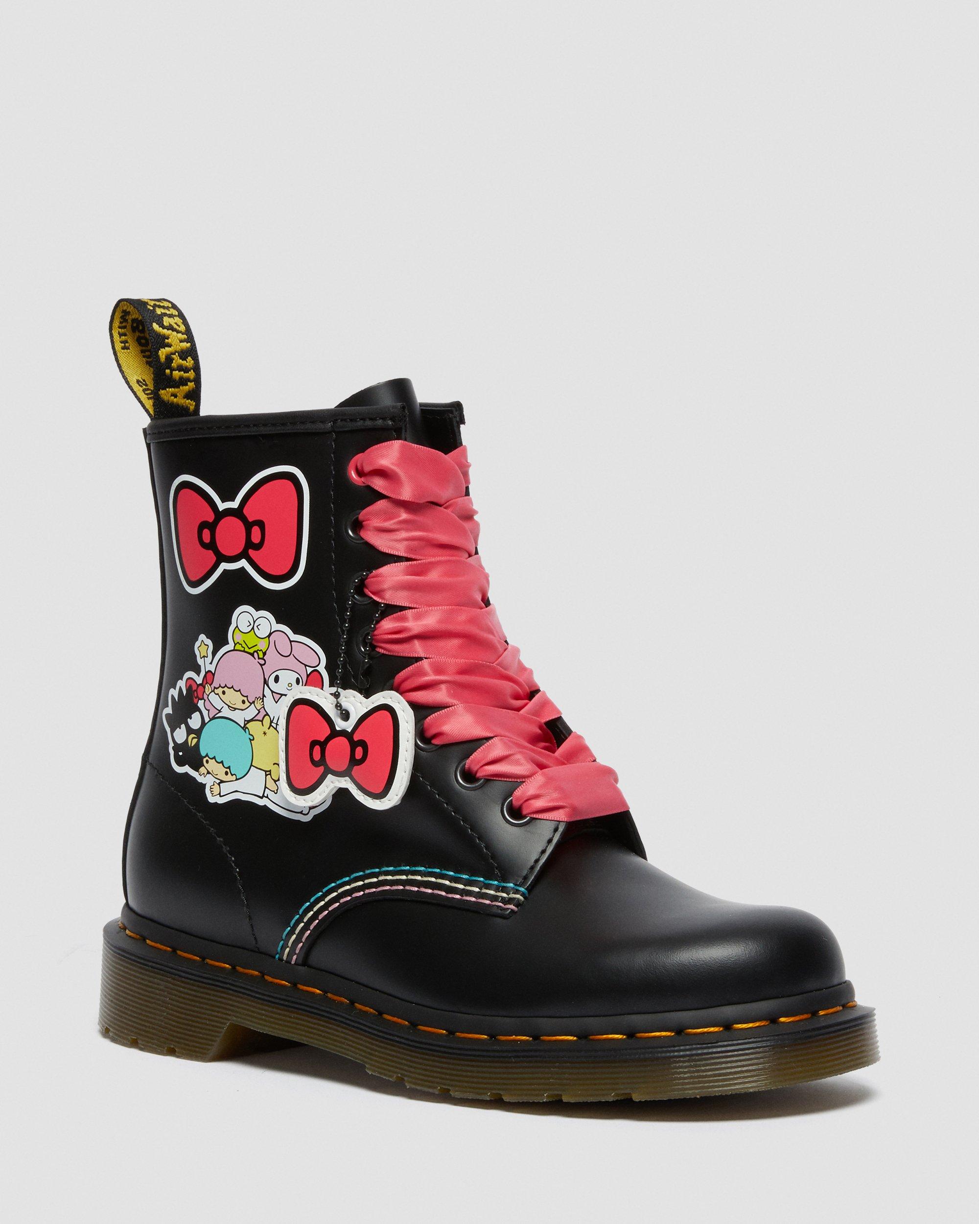 hello kitty & friends 1460 smooth leather lace up boots