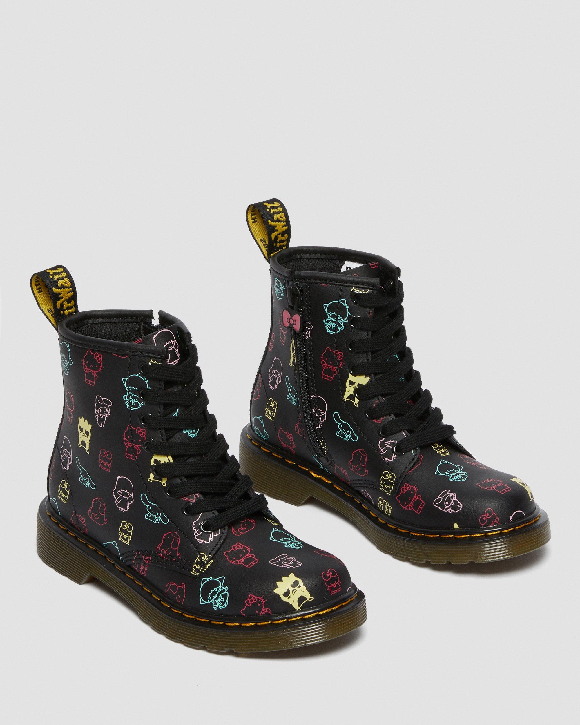 hello kitty & friends 1460 smooth leather lace up boots
