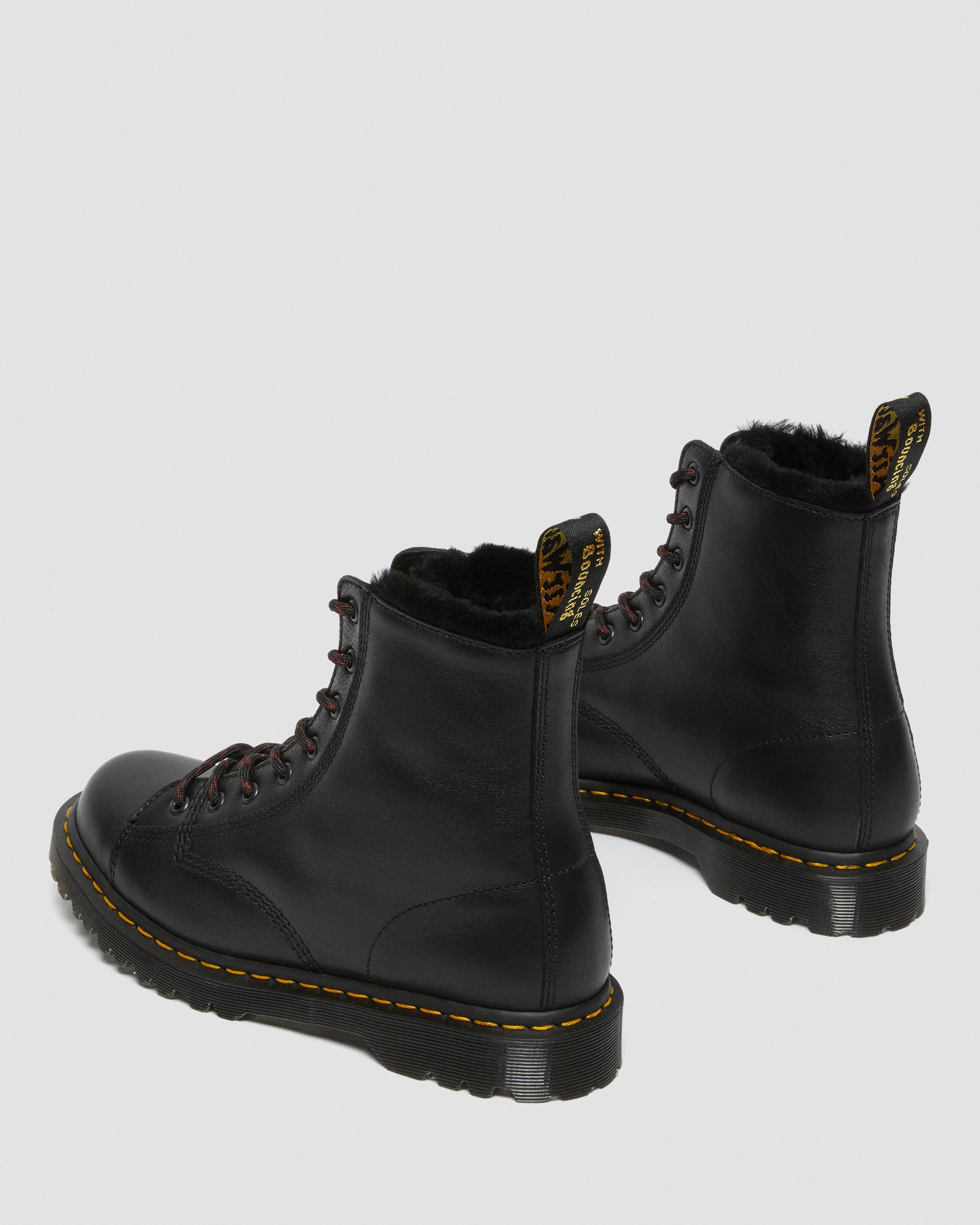shearling doc martens
