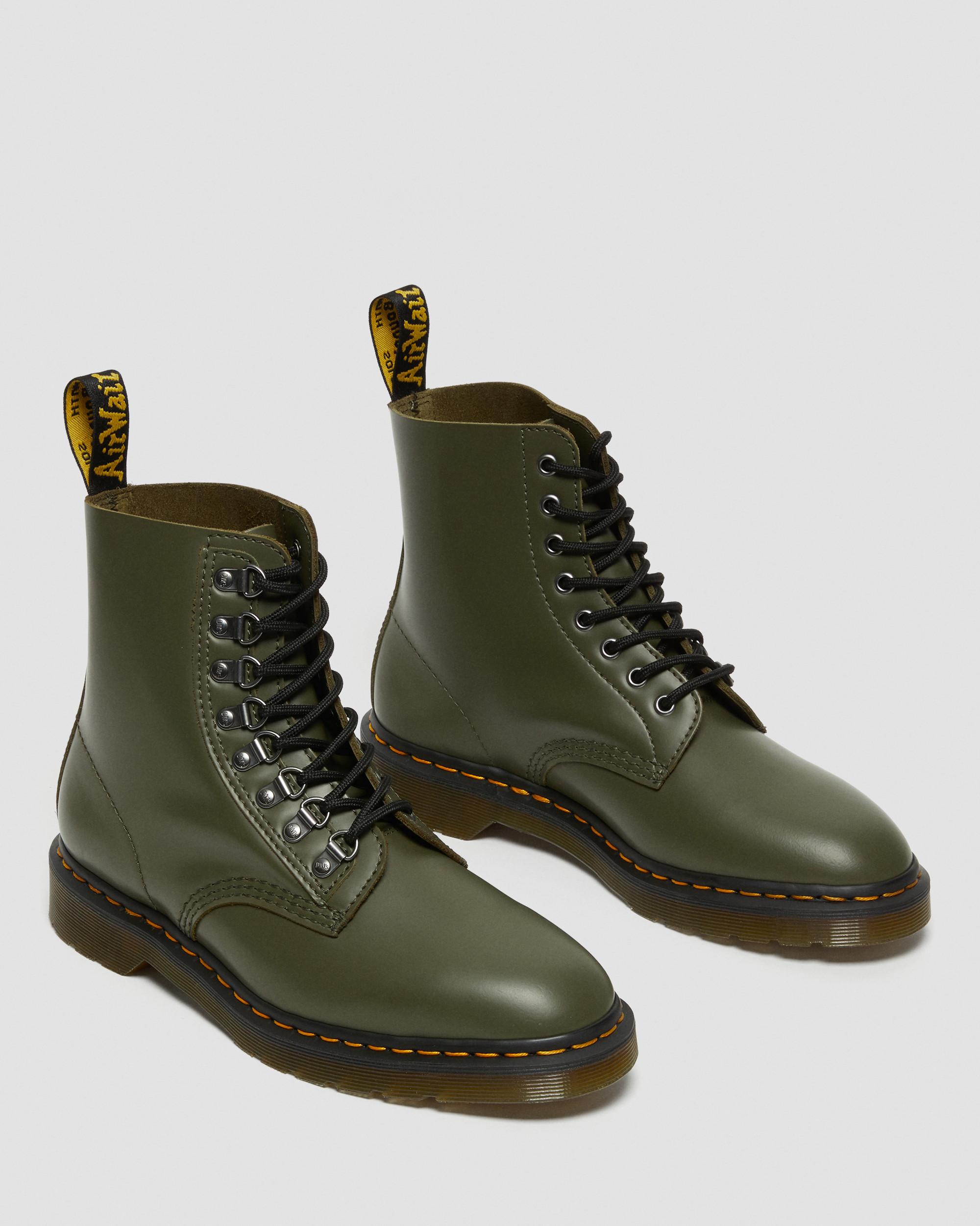 doc martens green smooth
