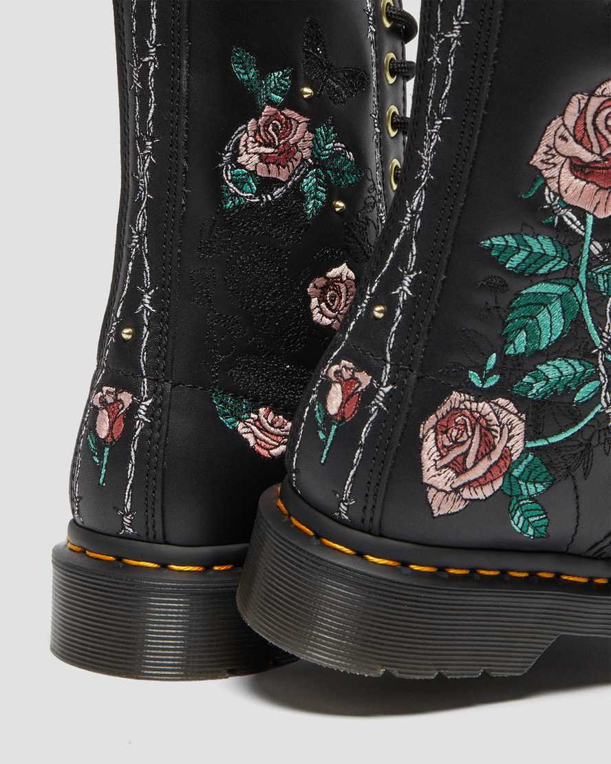 https://i1.adis.ws/i/drmartens/26982001.87.jpg?$large$1490 Vonda Floral Leather Mid Calf Boots | Dr Martens