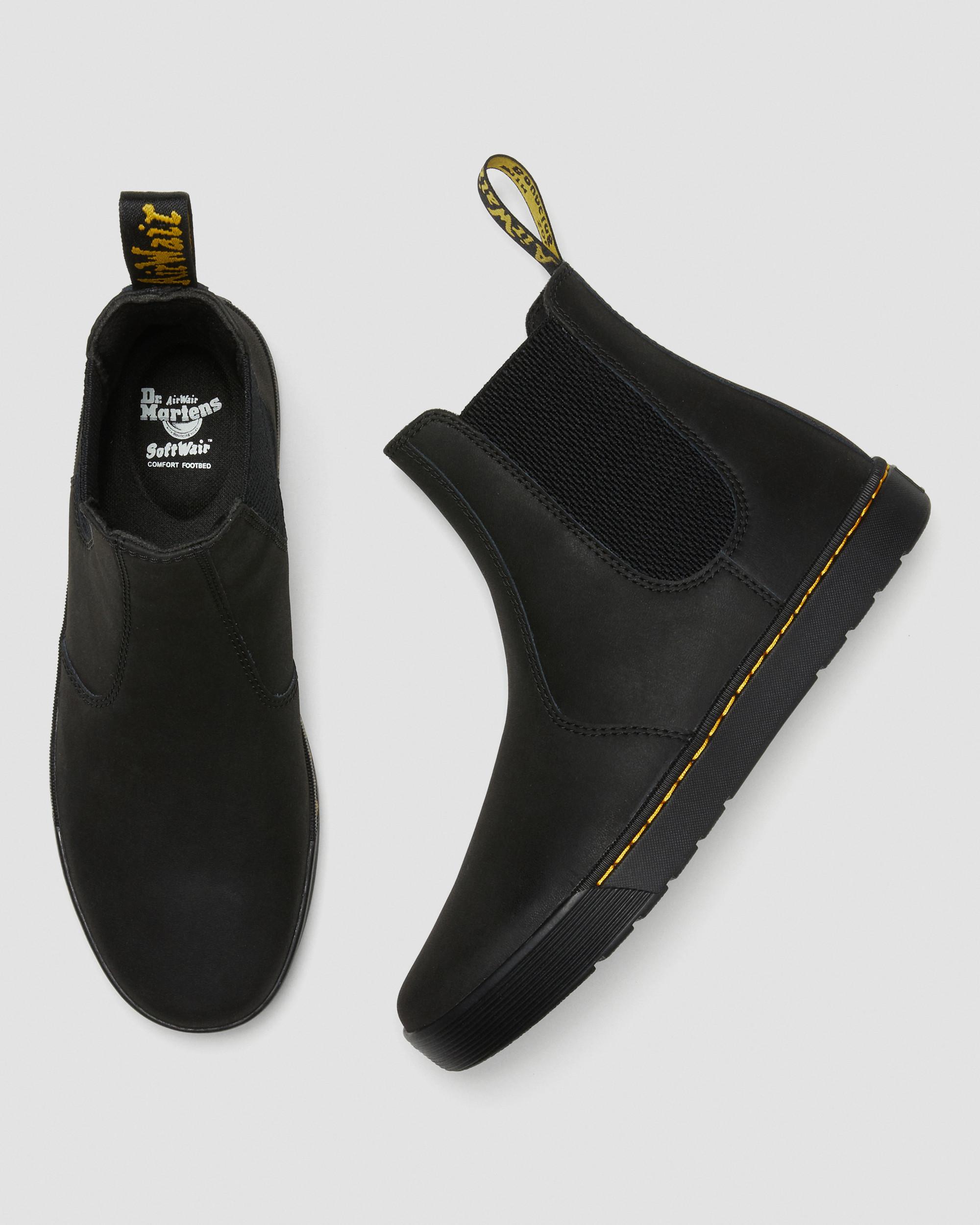 Tempesta Men's Leather Casual Chelsea Boots in Black Dr. Martens