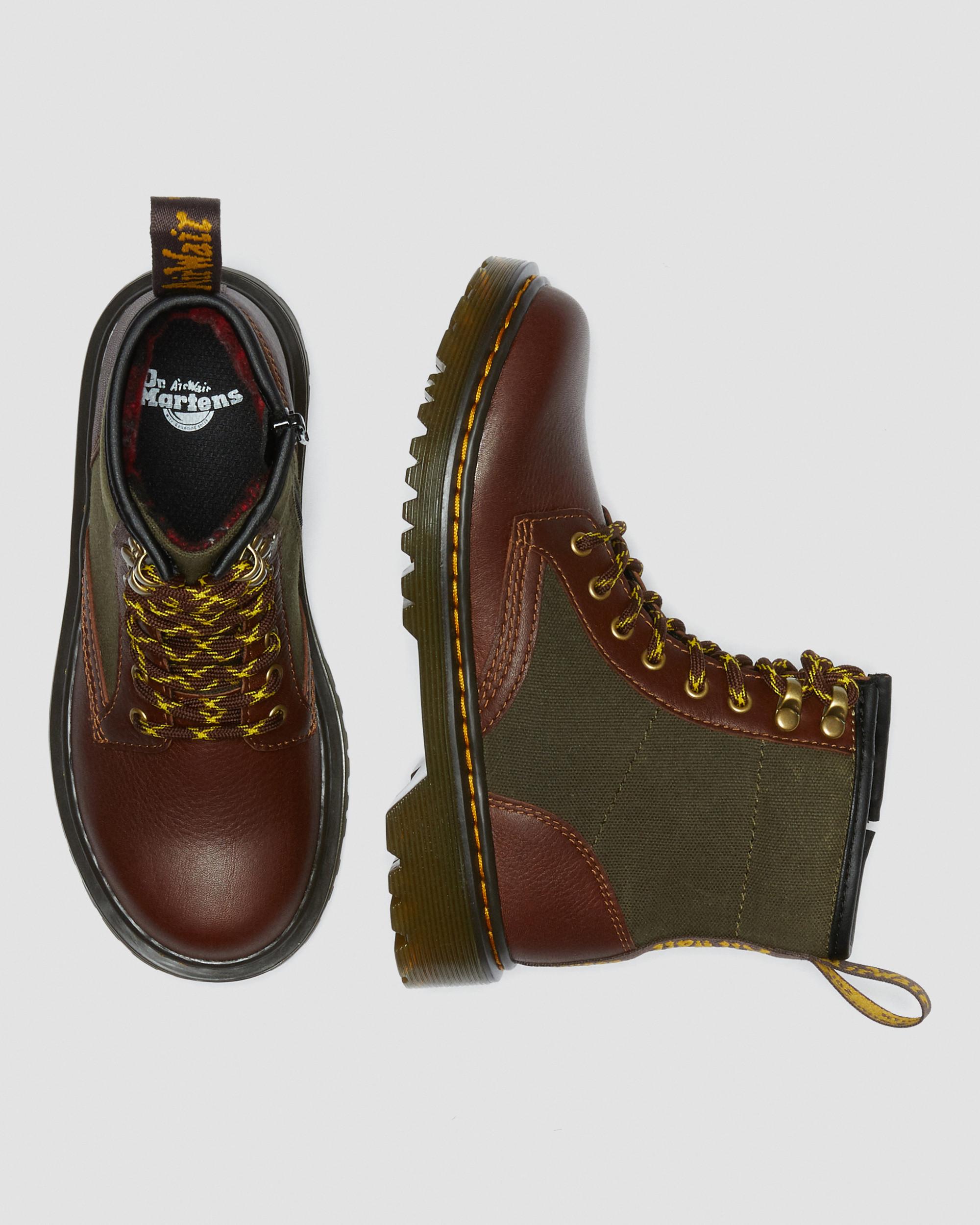 Scarpe Bambino DR. MARTENS Stivali linea 1460 J in Pelle Nera
