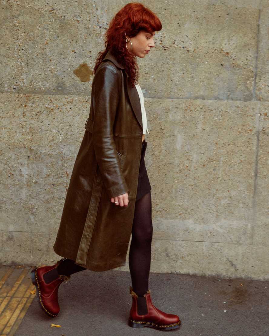 2976 LEONORE2976 Leonore Abruzzo Faux Fur Lined Chelsea Boots | Dr Martens