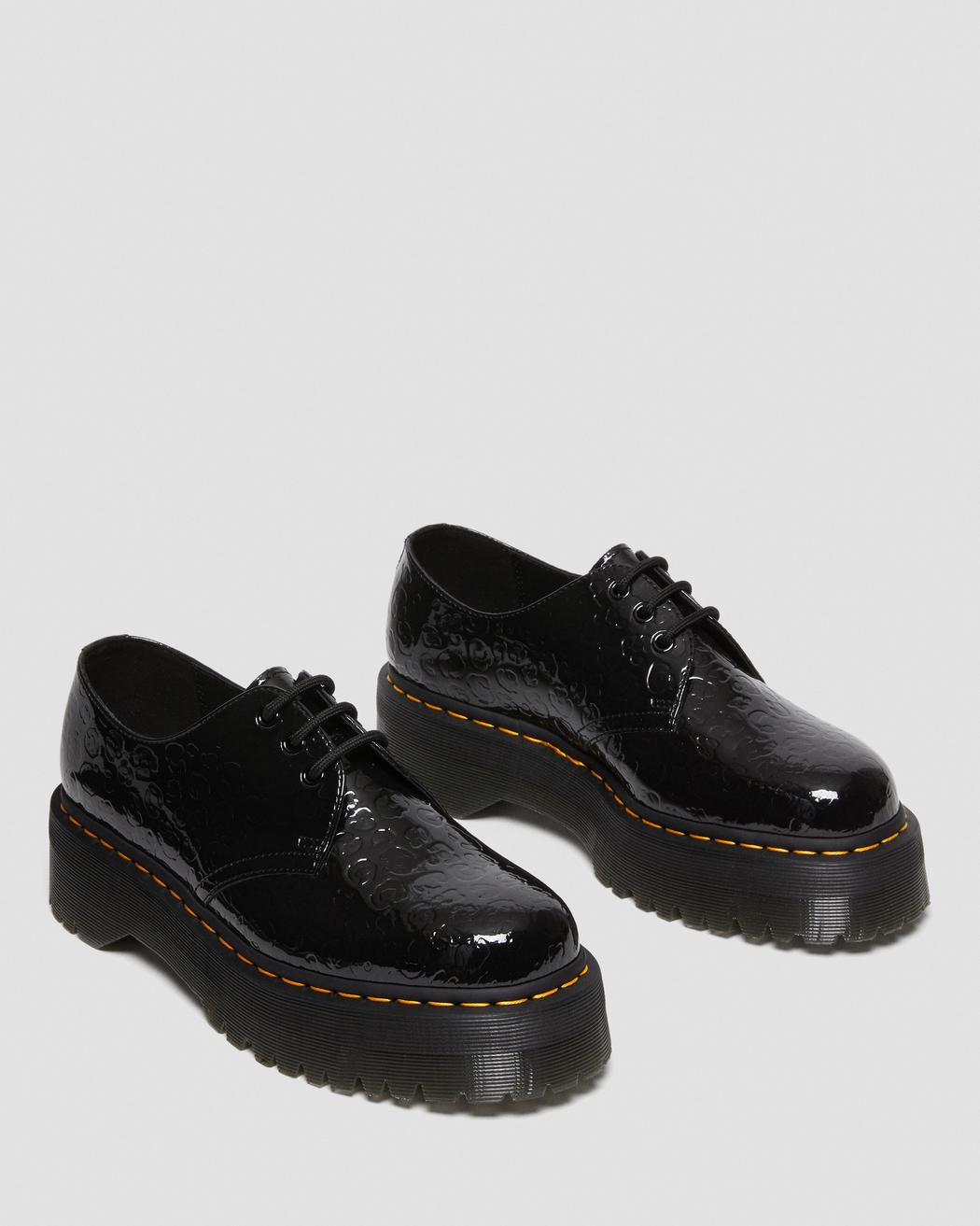 1461 Leopard Emboss Patent Leather Platform Shoes | Dr. Martens