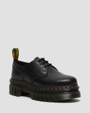 닥터마틴 플랫폼 슈즈, 나파 가죽 Dr.Martens Audrick Nappa Leather Platform Shoes,BLACK NAPPA LUX