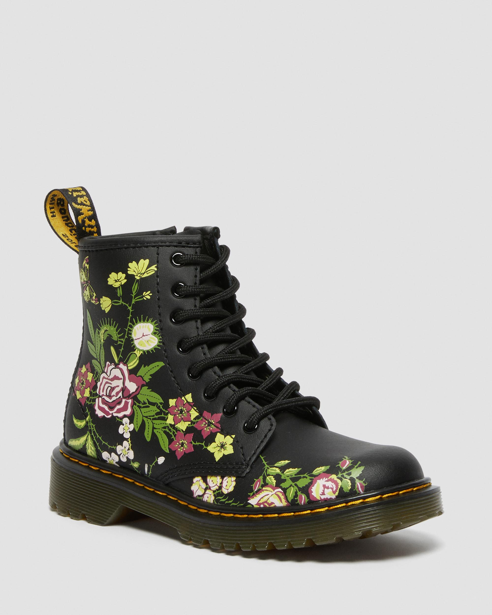 Junior 1460 Floral Leather Lace Up Boots | Dr. Martens