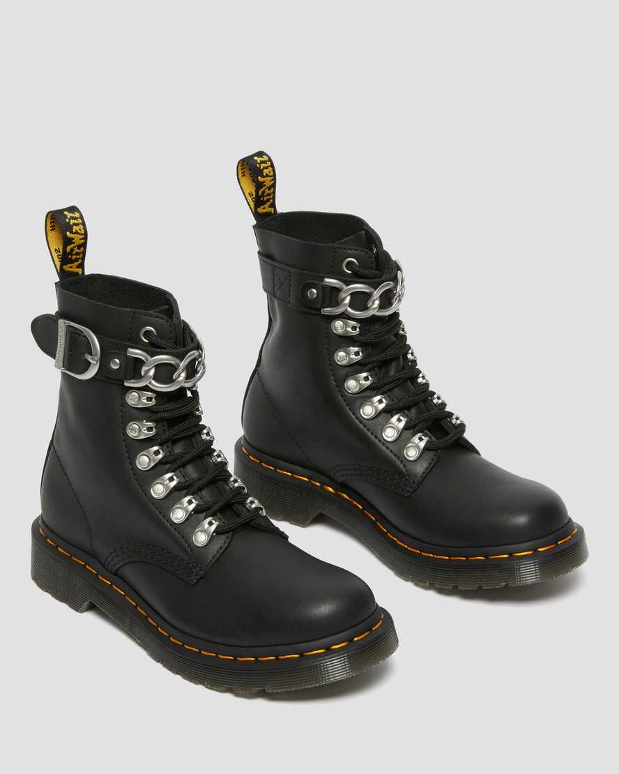 1460 Pascal Women's Chain Leather Lace Up Boots1460 Pascal Women's Chain Leather Lace Up Boots | Dr Martens