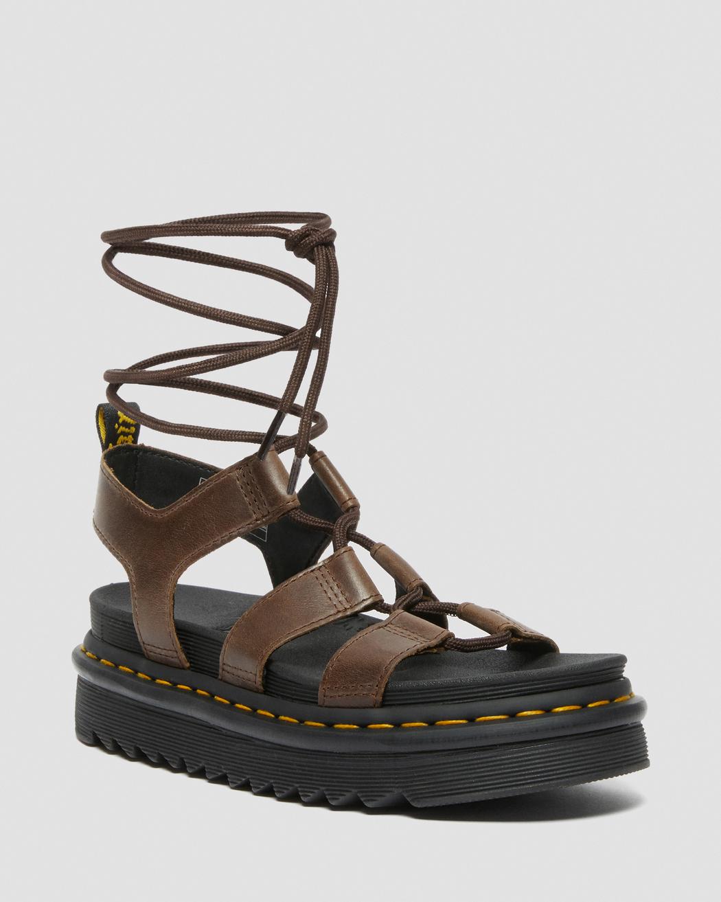 Nartilla Illusion Leather Gladiator Sandals | Dr. Martens