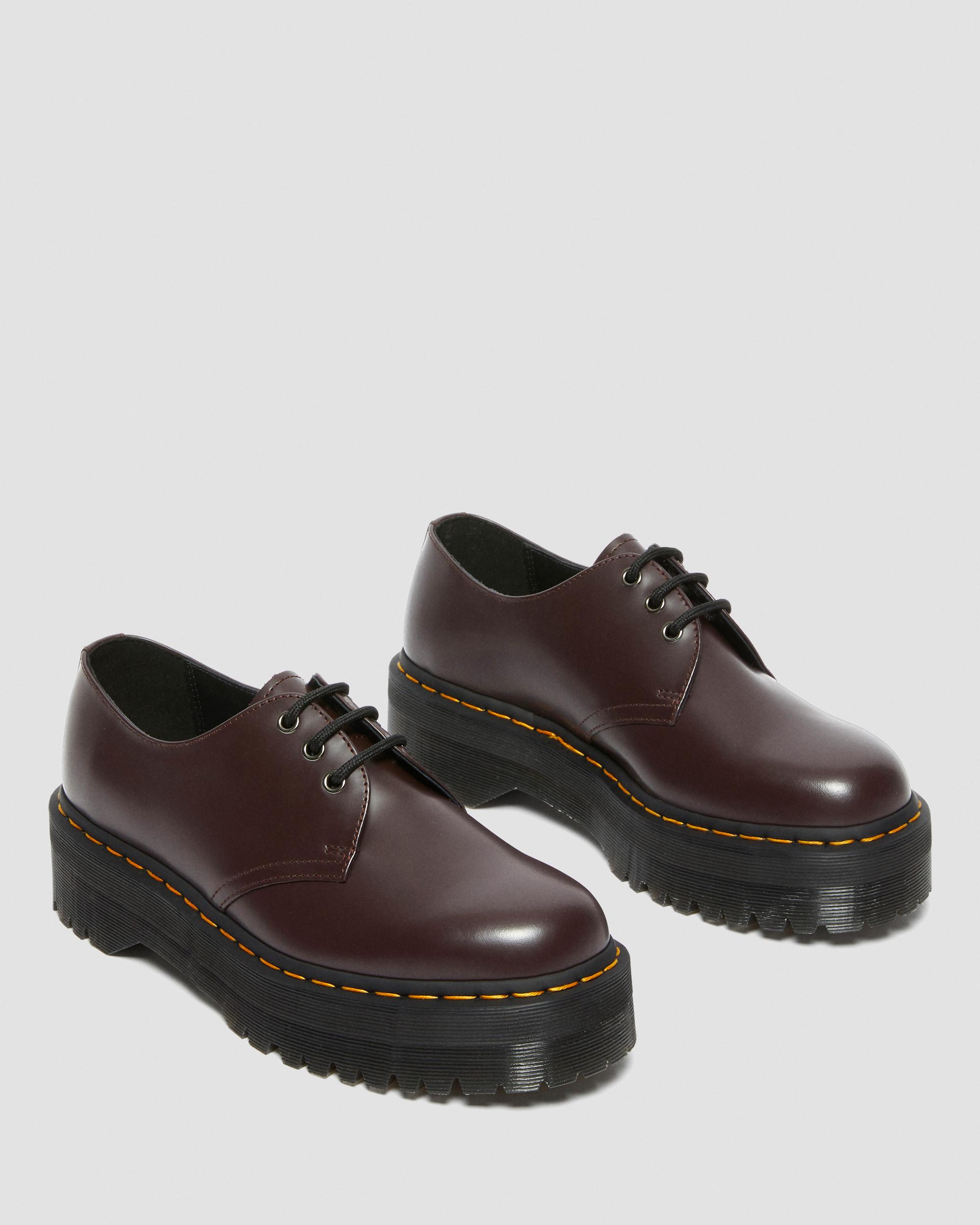 DR MARTENS 1461 Smooth Leather Platform Shoes