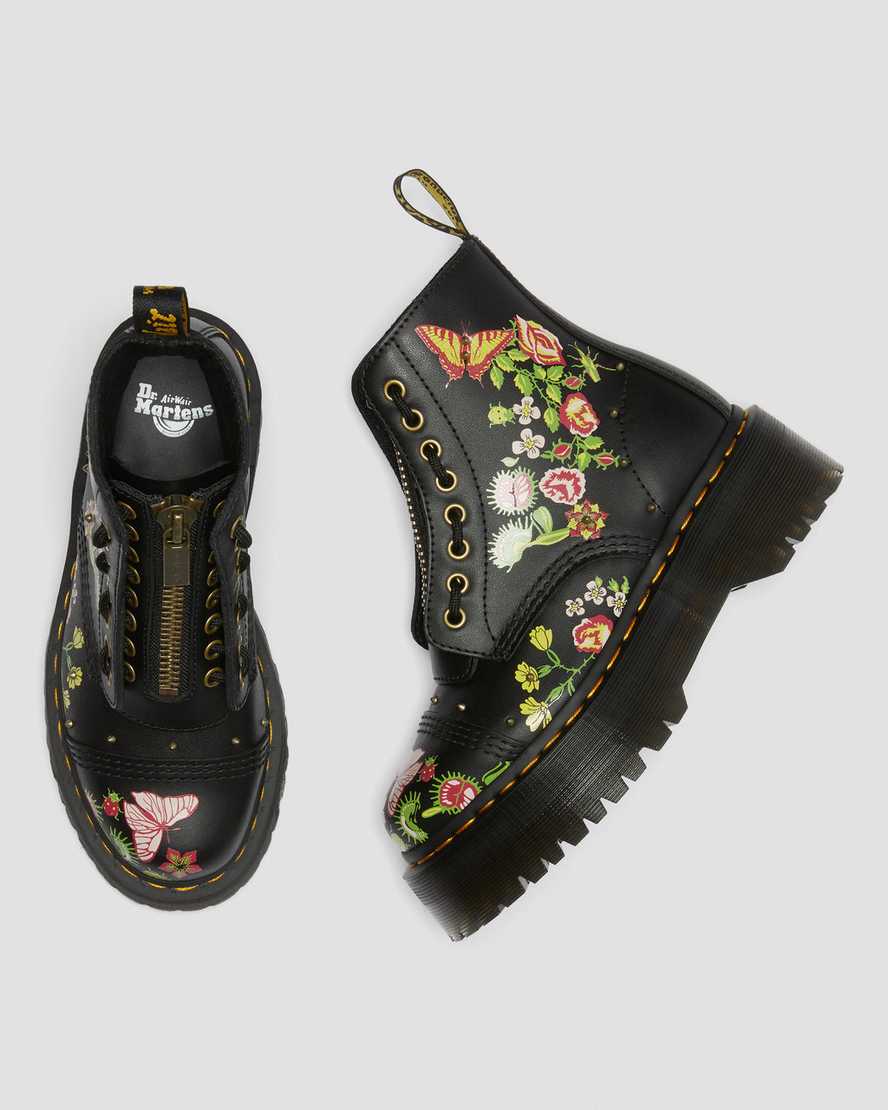 Sinclair Leren Platform Laarzen met bloemenprintSinclair Leren Platform Laarzen met bloemenprint | Dr Martens