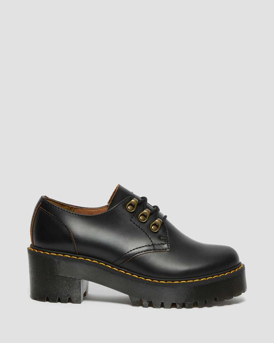 Leona Lo Vintage Smooth Leather Heeled ShoesLeona Lo Vintage Smooth Leather Heeled Shoes | Dr Martens