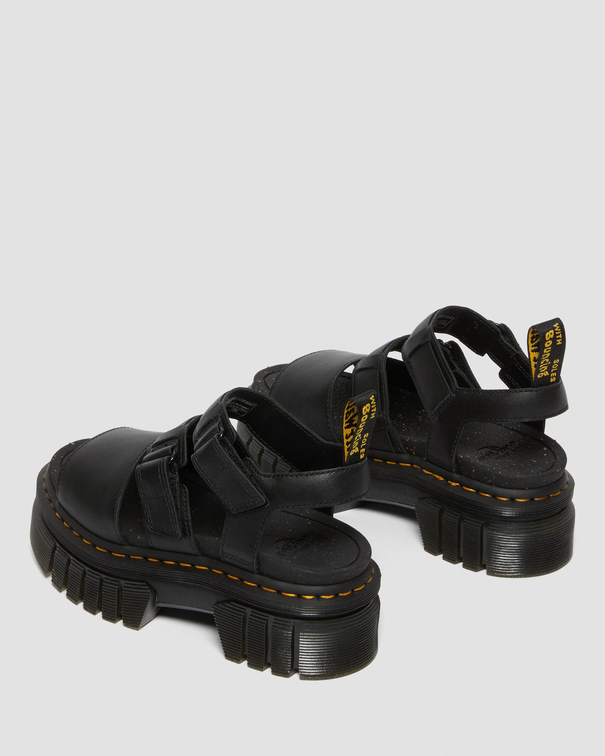 Ricki Nappa Lux Leather 3-Strap Platform Sandals | Dr. Martens