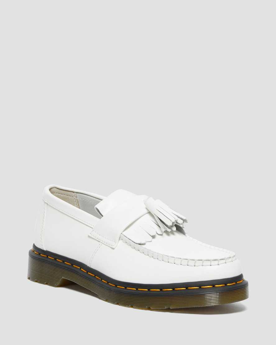 Shop Dr. Martens' Adrian Yellow Stitch Leather Tassel Loafers