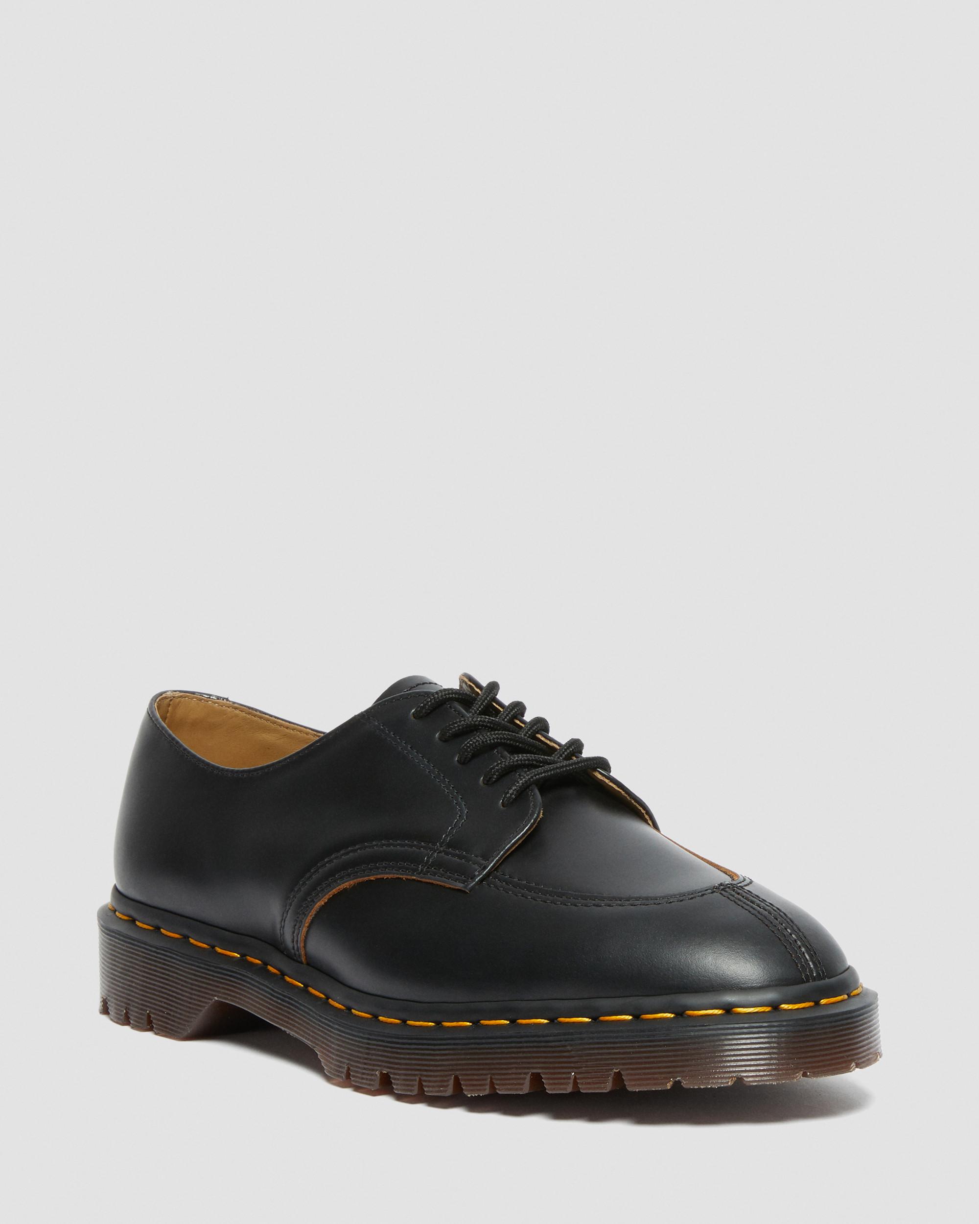 Martens Leather Made In England Vintage 2046 Shoe in Black for Men Dr Mens Shoes Lace-ups Oxford shoes 