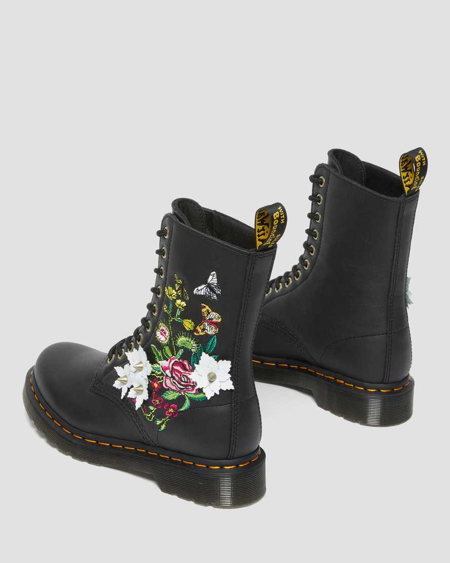 1490 Floral Bloom Leather Mid-Calf Boots1490 Floral Bloom Leather Mid-Calf Boots | Dr Martens