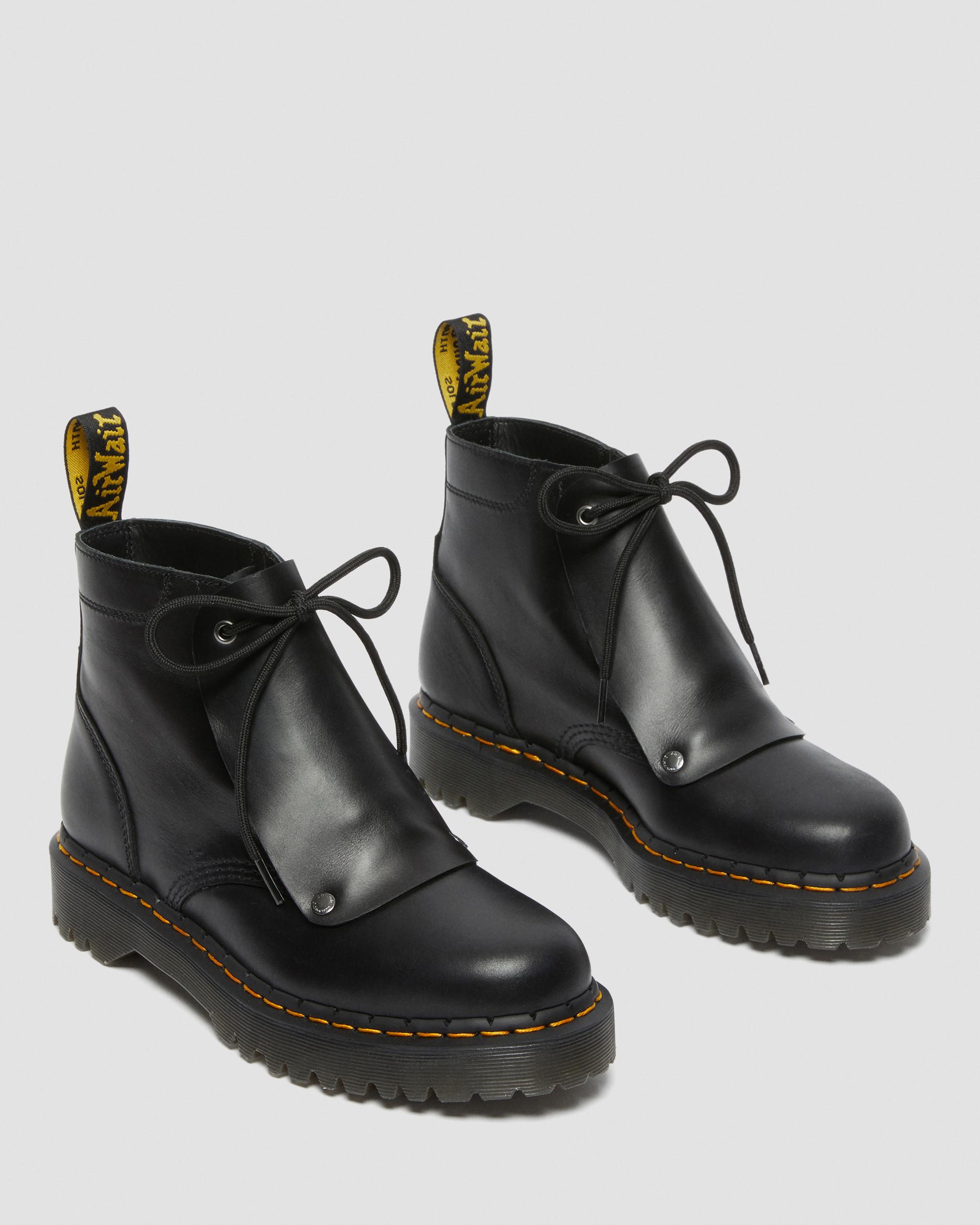 101 Bex Lace Cover Leather Ankle Boots | Dr. Martens