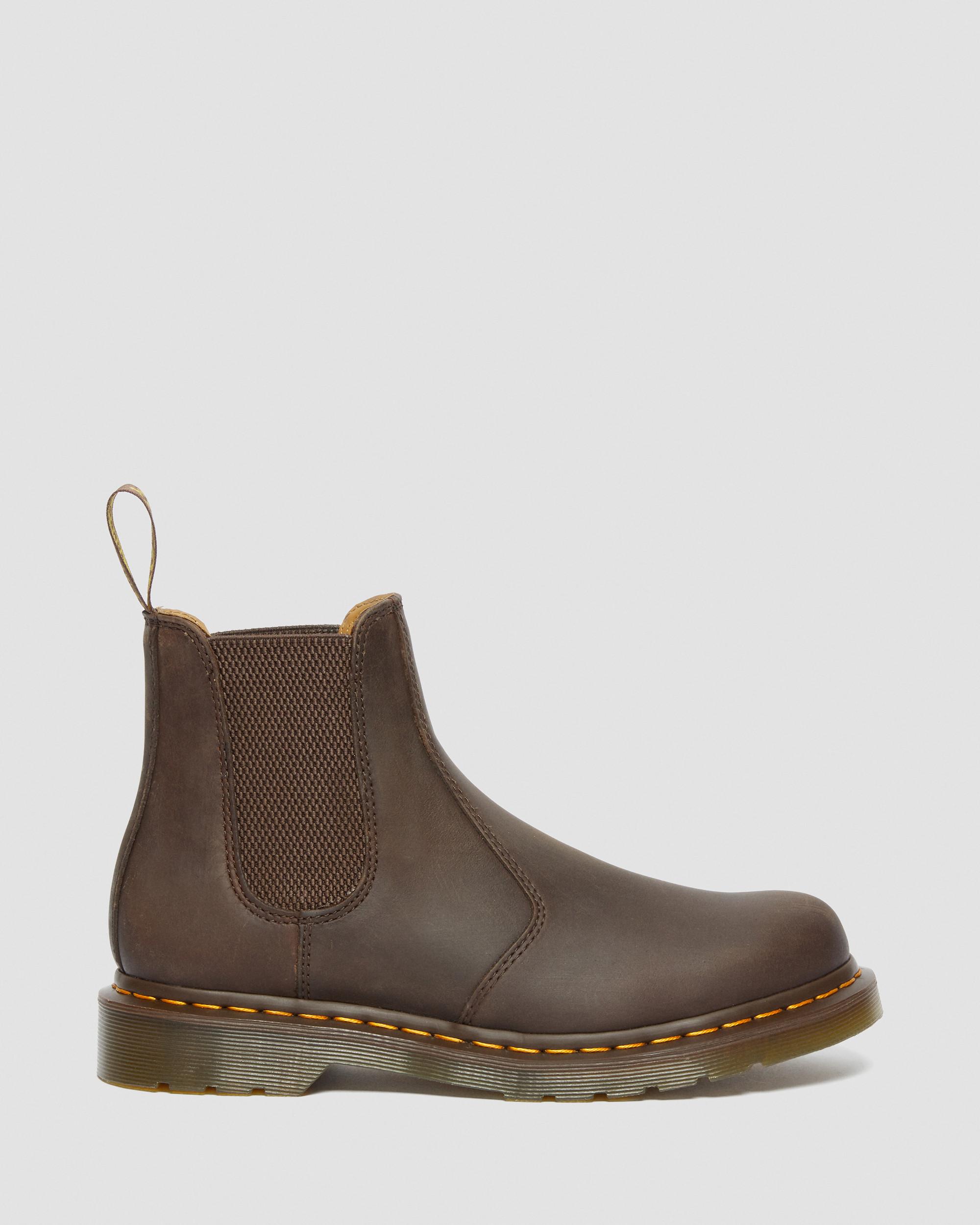 2976 Yellow Stitch Crazy Horse Leather Chelsea Boots | Dr. Martens