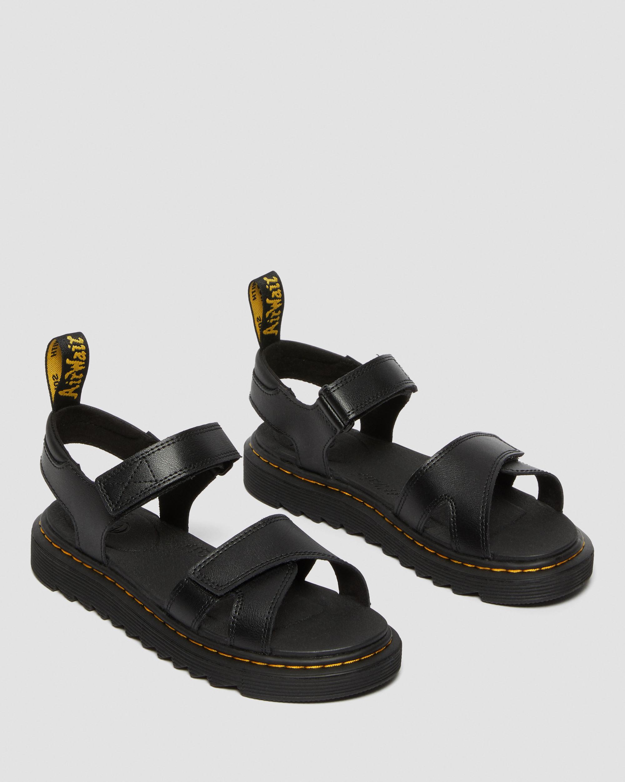 Youth Vossie Leather Sandals | Dr. Martens