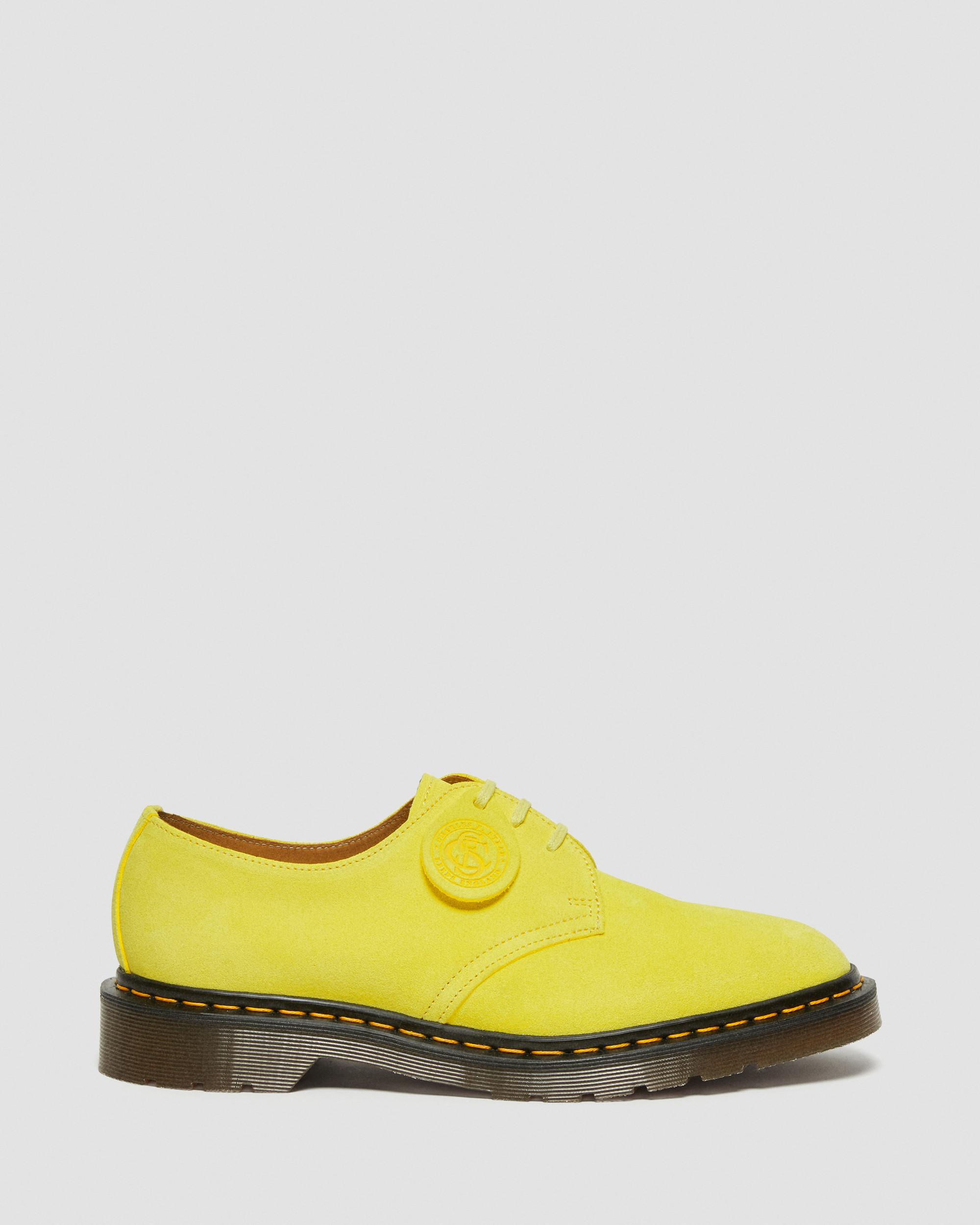 Shop Dr. Martens' 1461 Made In England Buck Suede Schuhe In Gelb