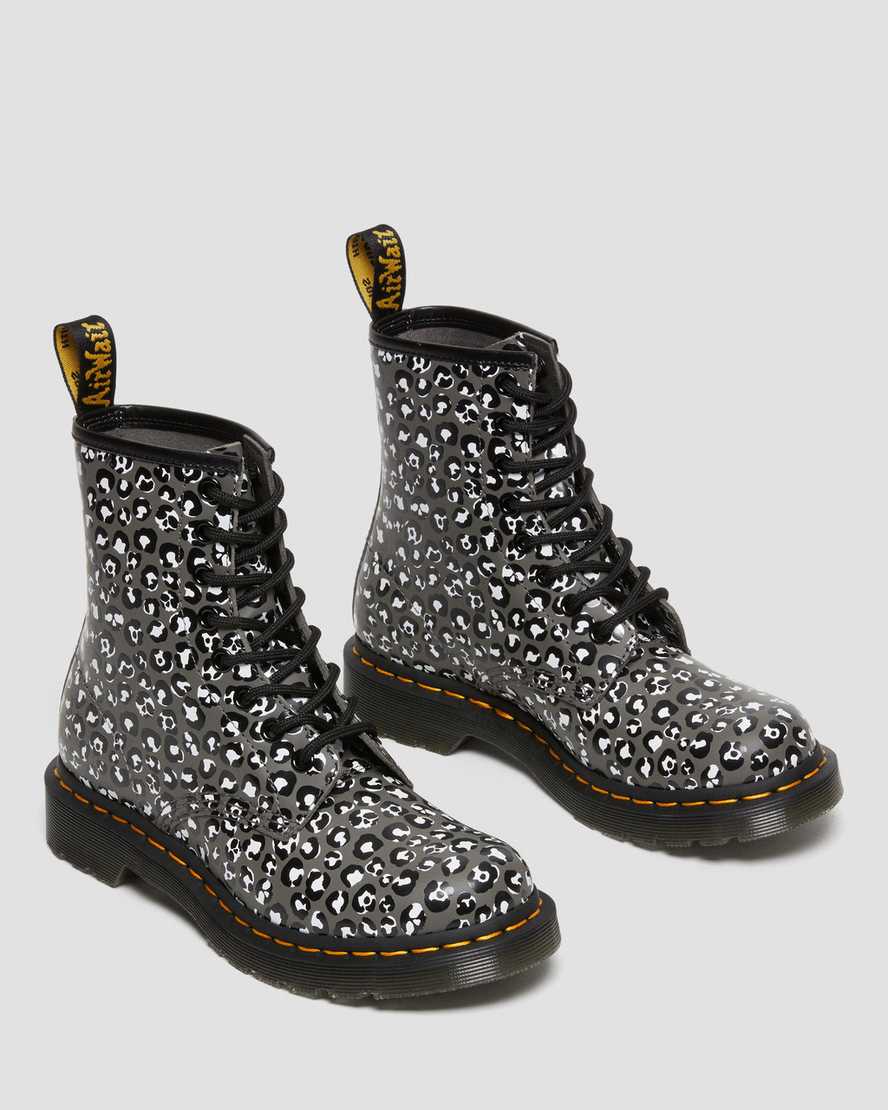 1460 Women's Leopard Smooth Leather Lace Up Boots1460 Women's Leopard Smooth Leather Lace Up Boots Dr. Martens