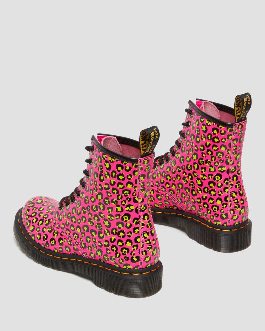 1460 Women's Leopard Smooth Leather Lace Up Boots1460 Women's Leopard Smooth Leather Lace Up Boots Dr. Martens
