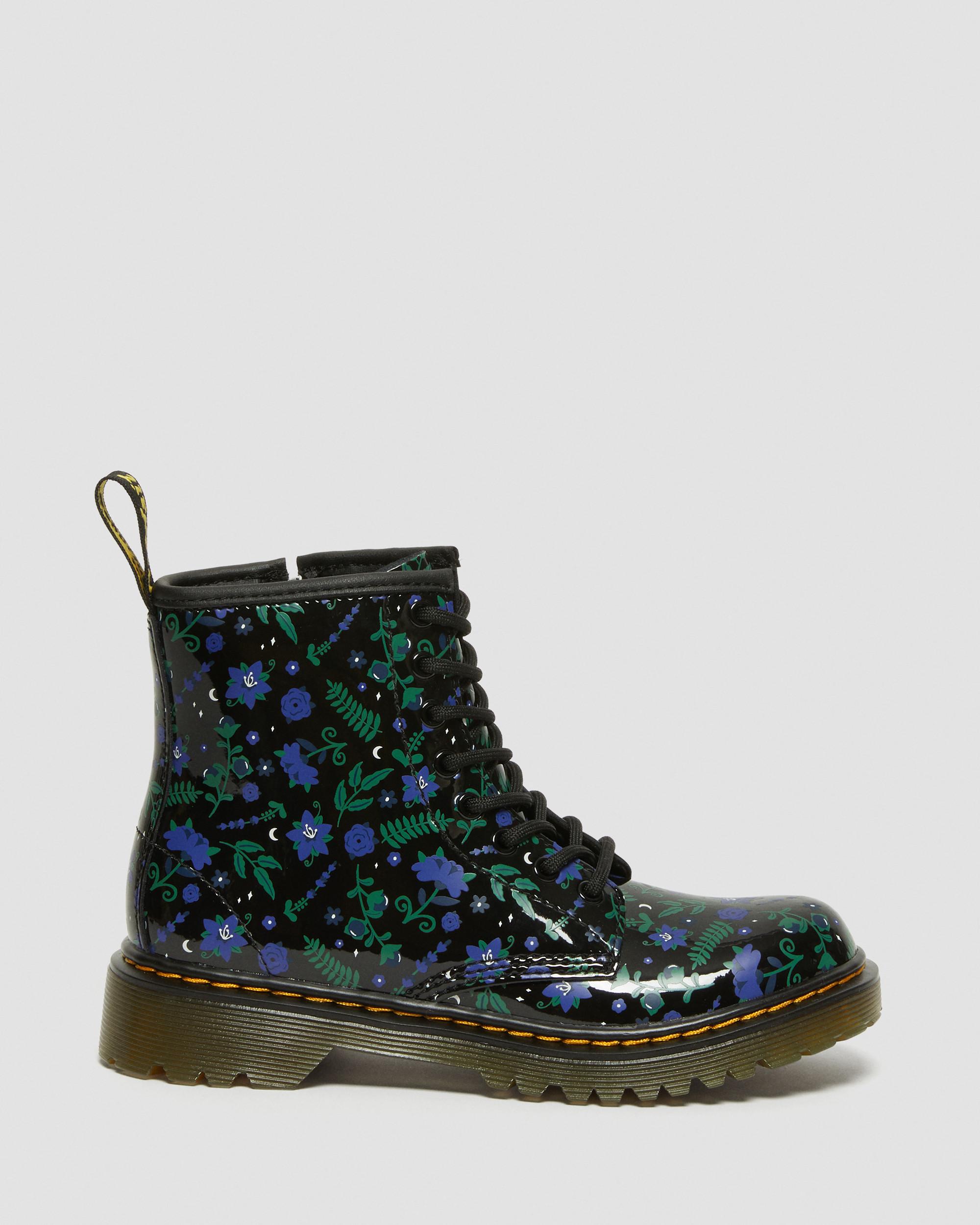 Junior 1460 Mystic Floral Patent Lace Up Boots | Dr. Martens