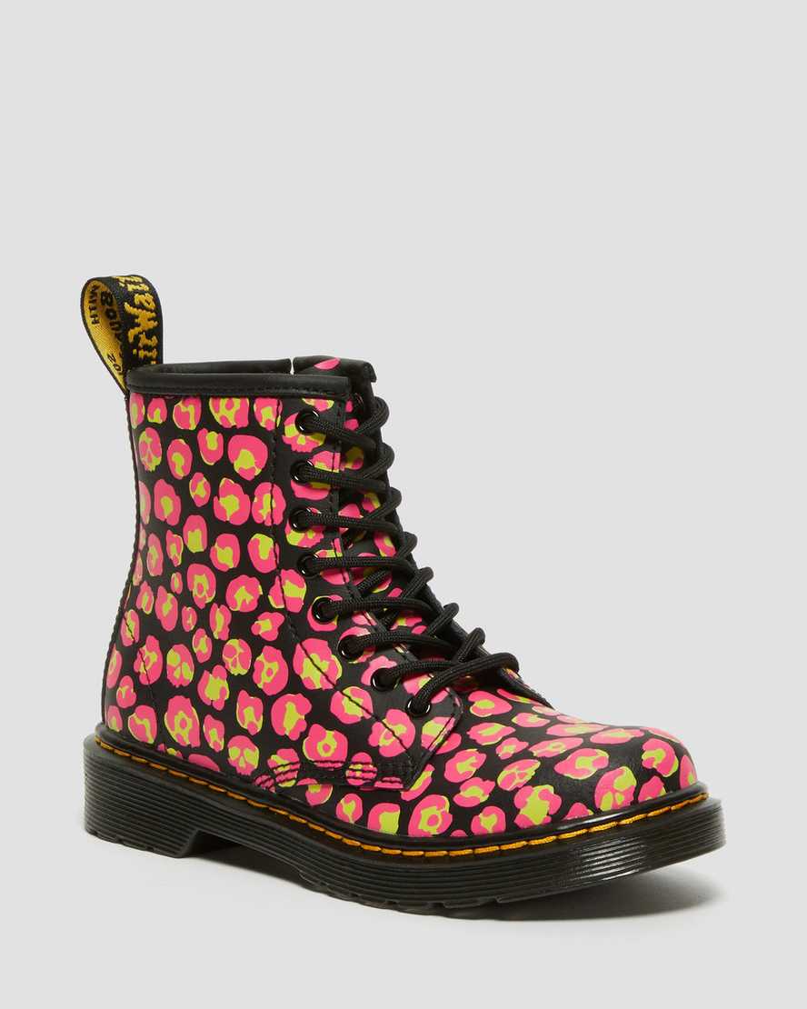 Junior 1460 Leopard Hydro Leather Lace Up BootsJunior 1460 Leopard Hydro Leather Lace Up Boots Dr. Martens