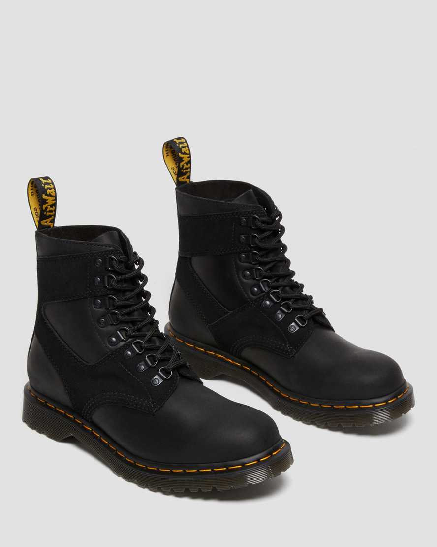 1460 Pascal Leather & Suede Lace Up Boots 1460 Pascal Leather & Suede Lace Up Boots Dr. Martens