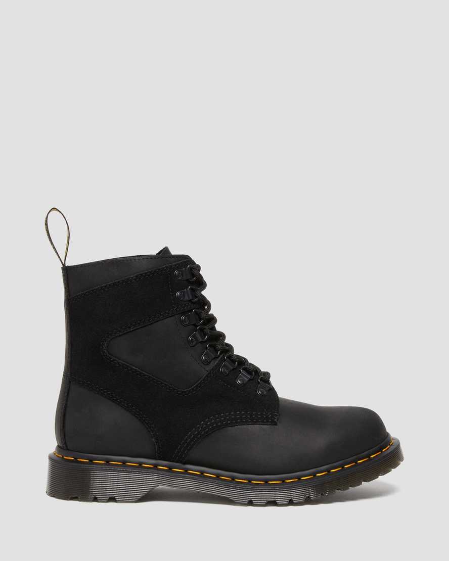 1460 Pascal Leather & Suede Lace Up Boots 1460 Pascal Leather & Suede Lace Up Boots Dr. Martens