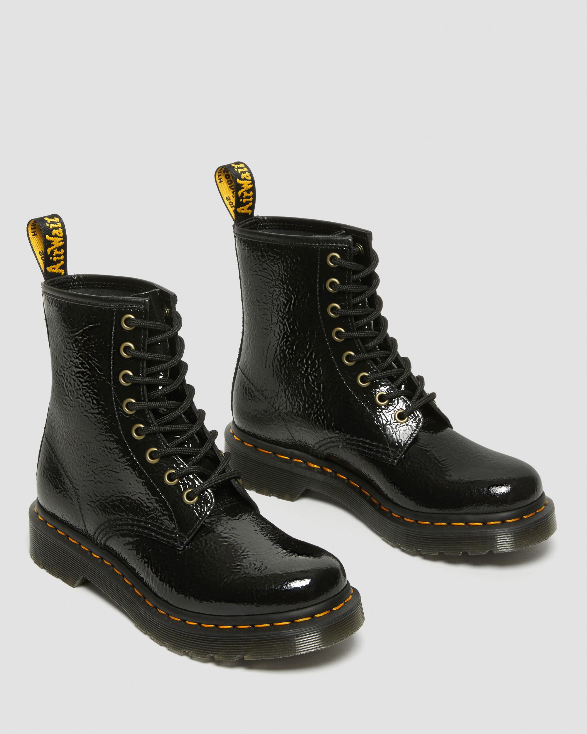 1460 Women's Distressed Patent Leather Boots | Dr. Martens