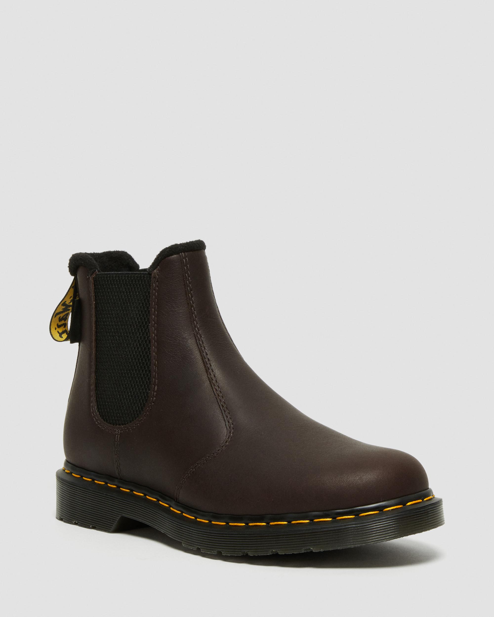 Dr. Martens' 2976 Warmwair Leather Chelsea Boots In Dark Brown Valor Wp