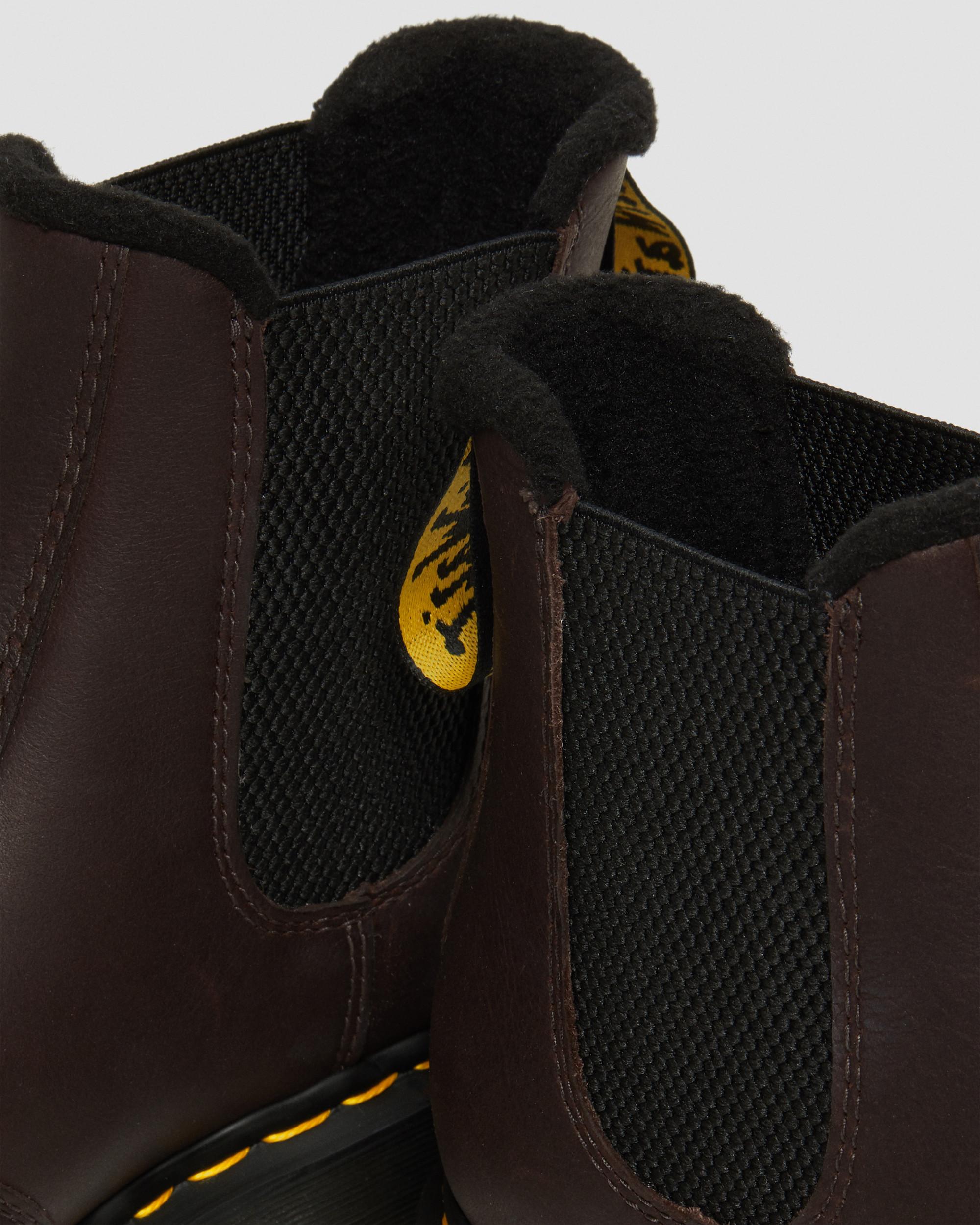 Shop Dr. Martens' 2976 Warmwair Leather Chelsea Boots In Braun