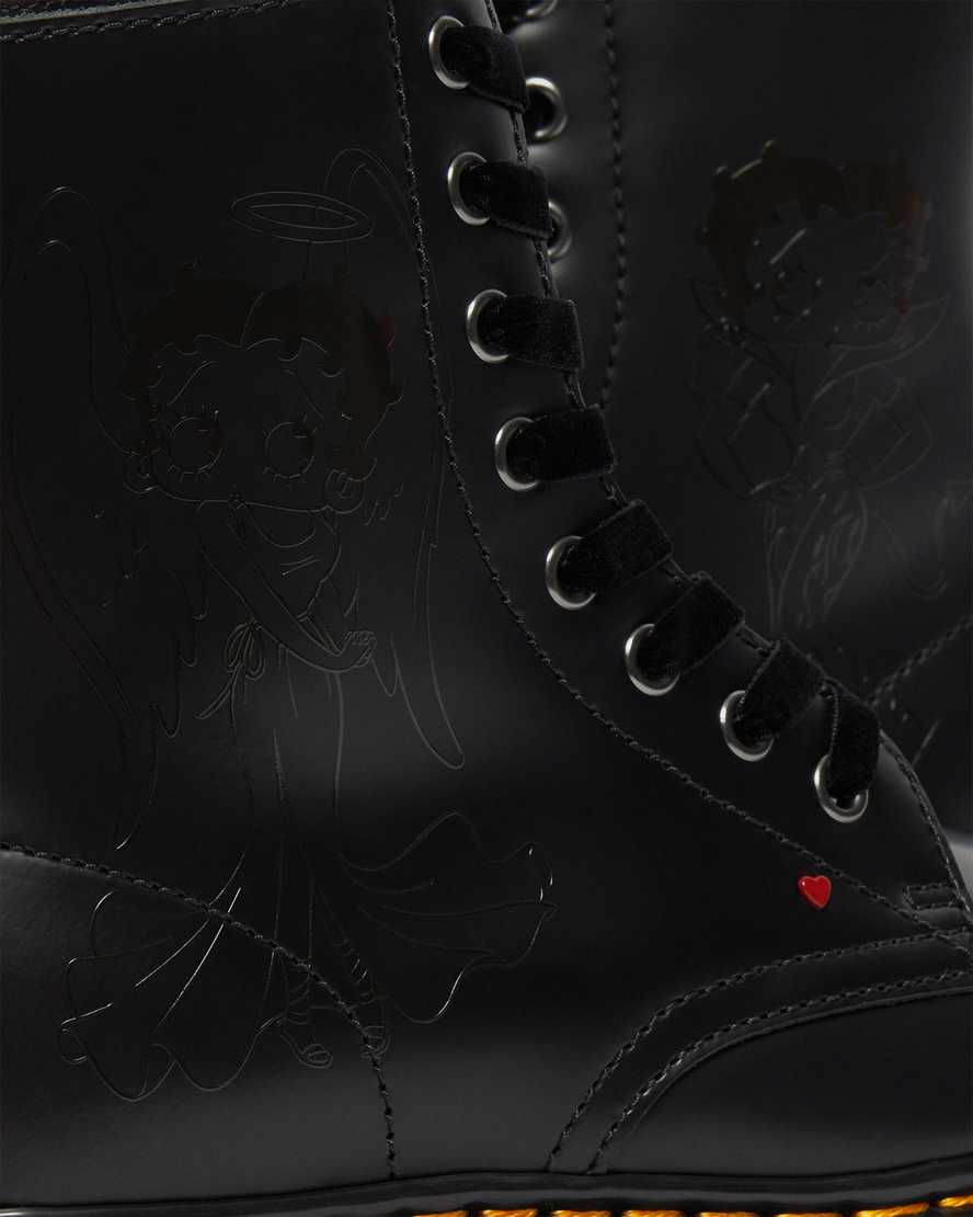 Jadon Betty Boop Leather Platforms BootsJadon Betty Boop Platform Boots | Dr Martens