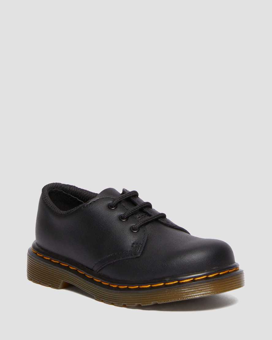 Dr. Martens' Babies' Toddler 1461 Softy T Leather Oxford Shoes In Black