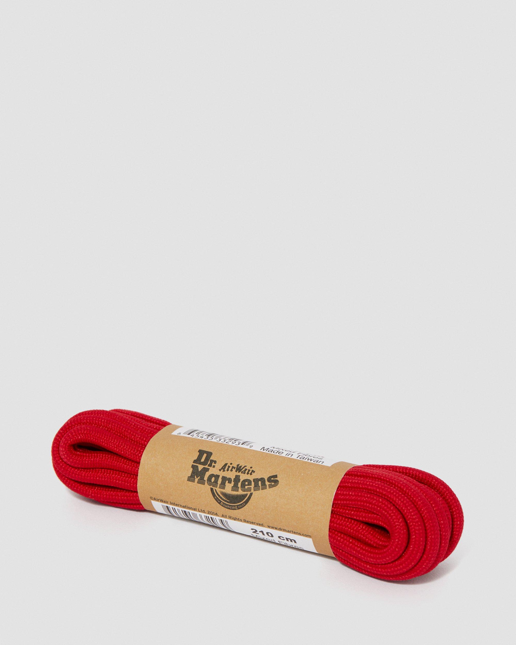 210CM RED POLYESTER ROUND LACES | Dr 