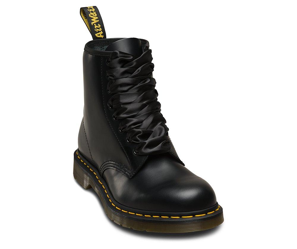 140CM BLACK RIBBON LACE (810 eye) Shoe Care and Laces Dr. Martens
