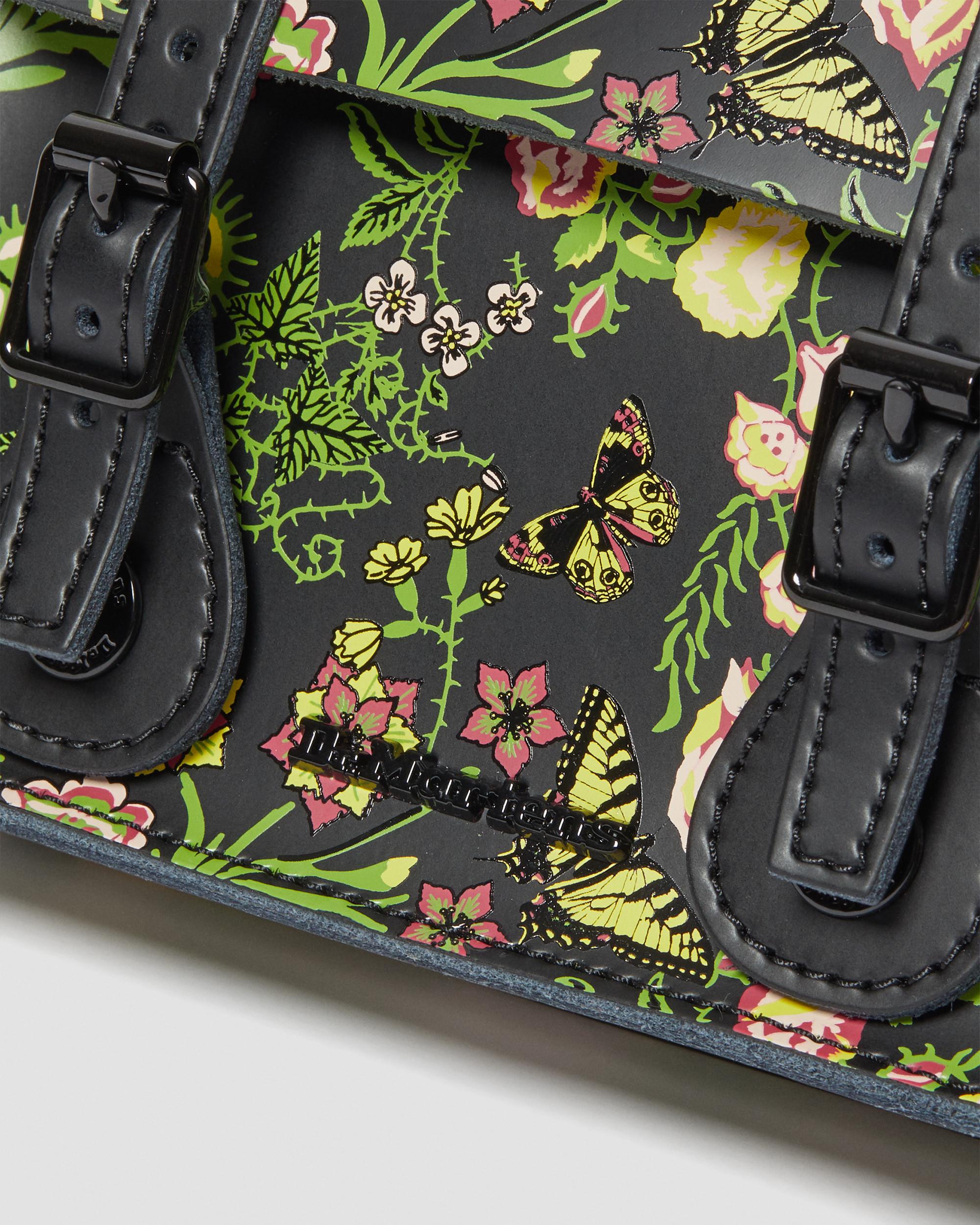 Sac bandoulière en cuir à motif fleuri 18 cm Dr. Martens